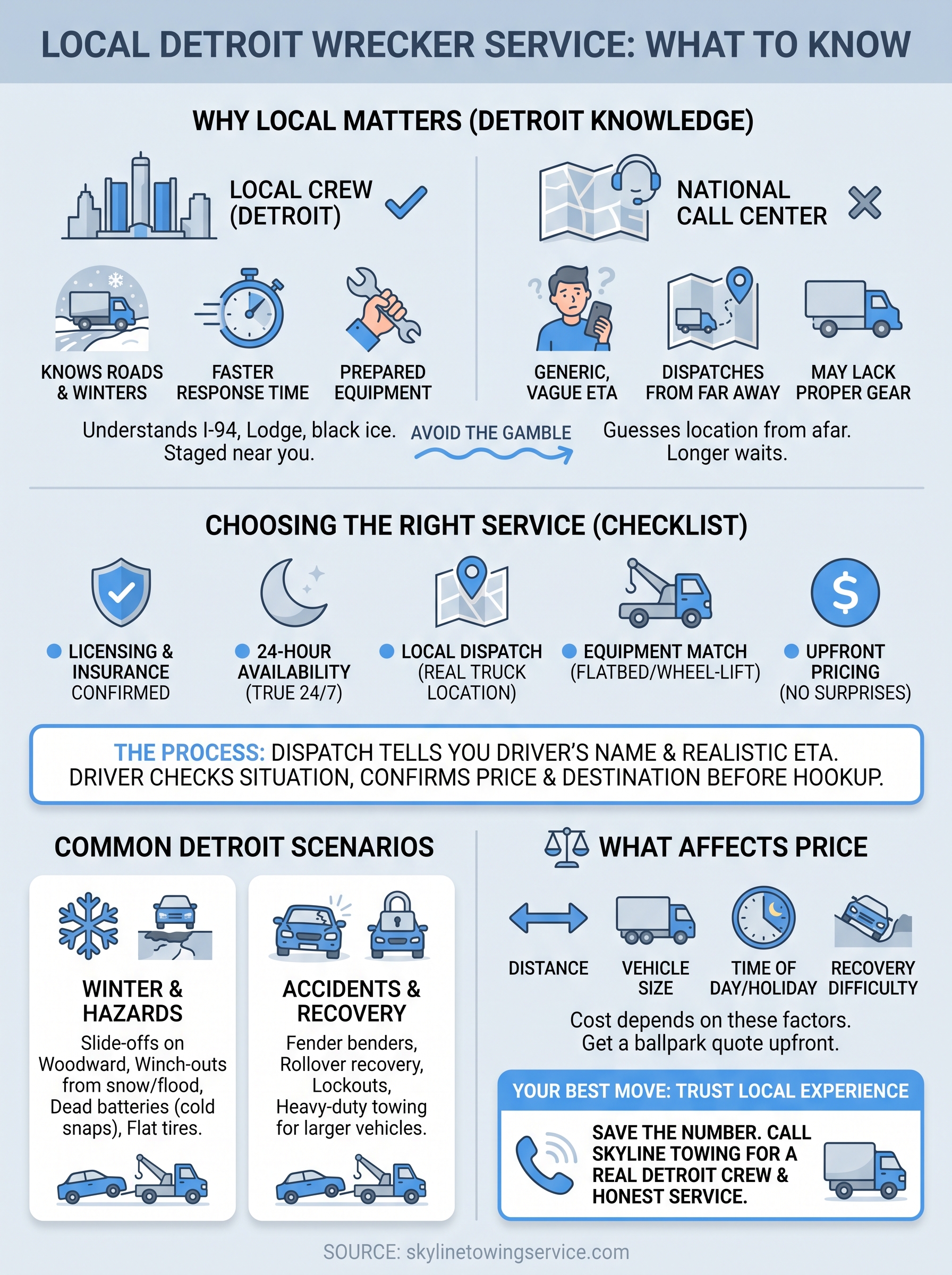 wrecker towing service near me infographic