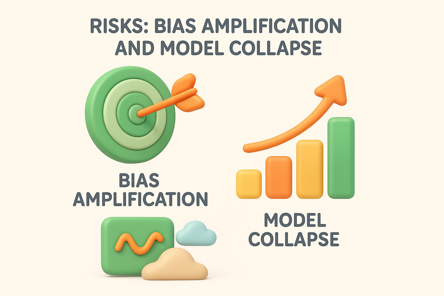 Risks: bias amplification and model collapse