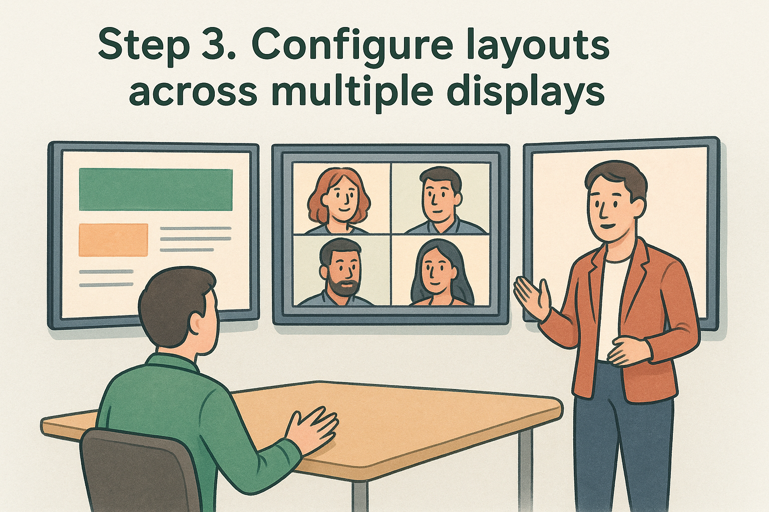 Step 3. Configure layouts across multiple displays