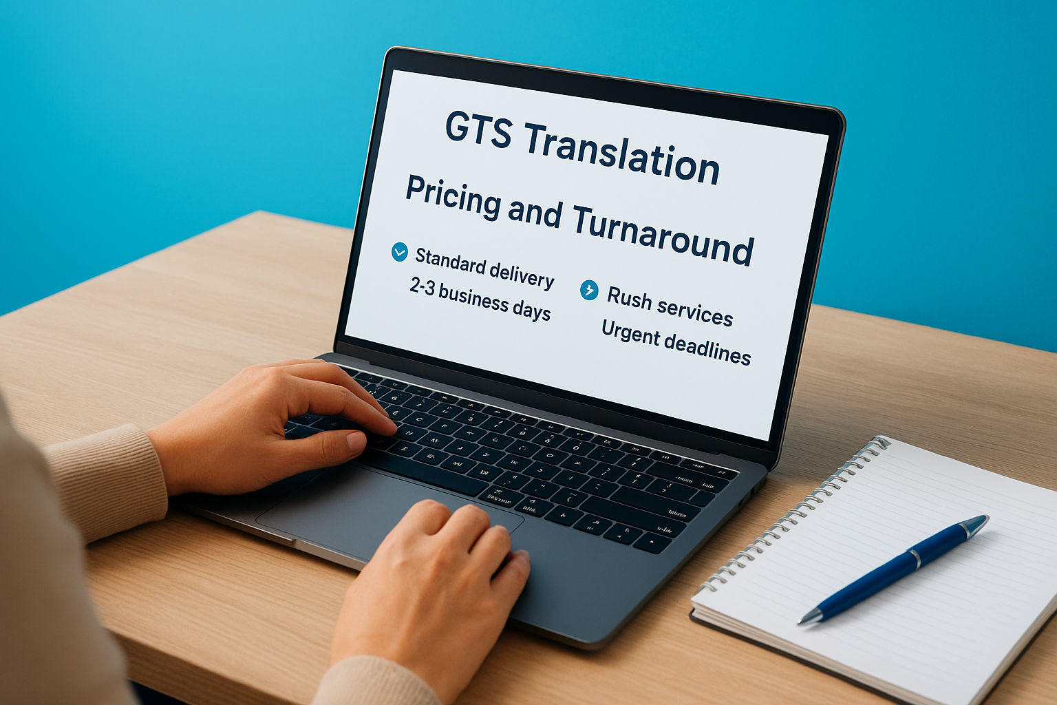 GTS Translation pricing and turnaround