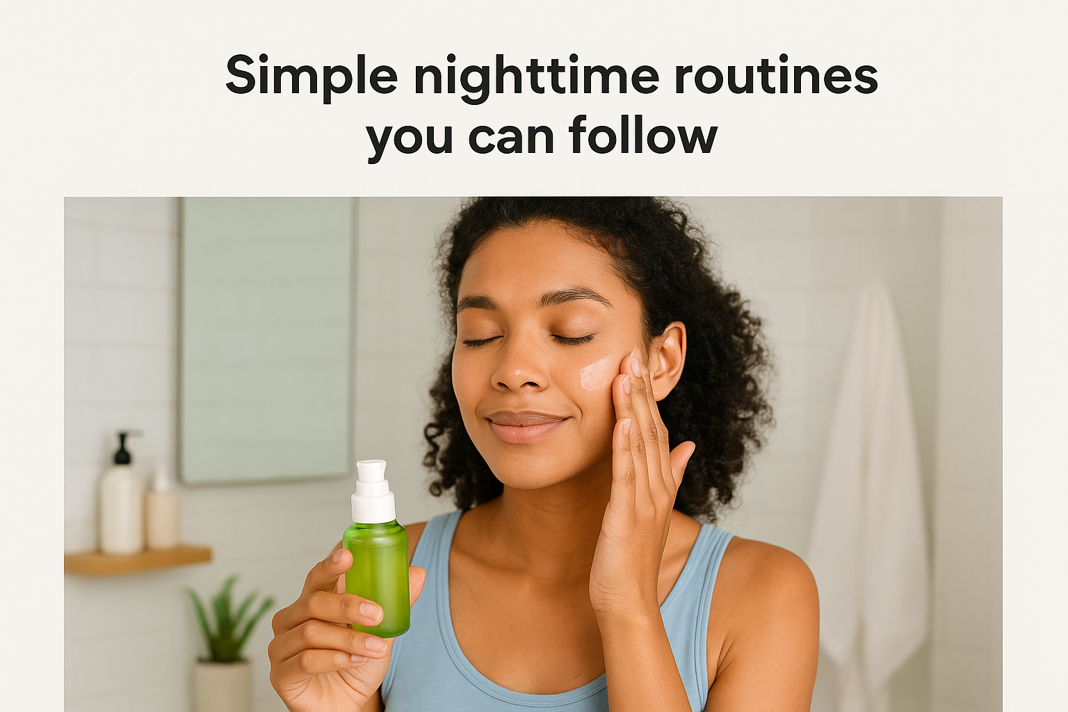 Simple nighttime routines you can follow