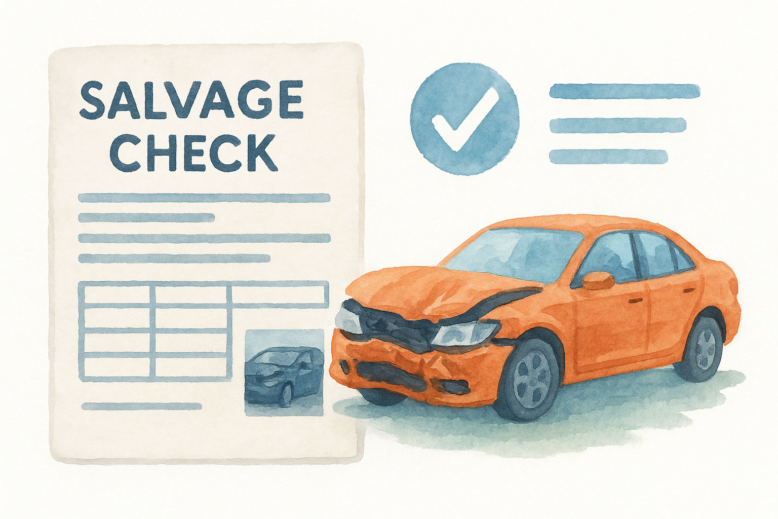 What a salvage check report reveals