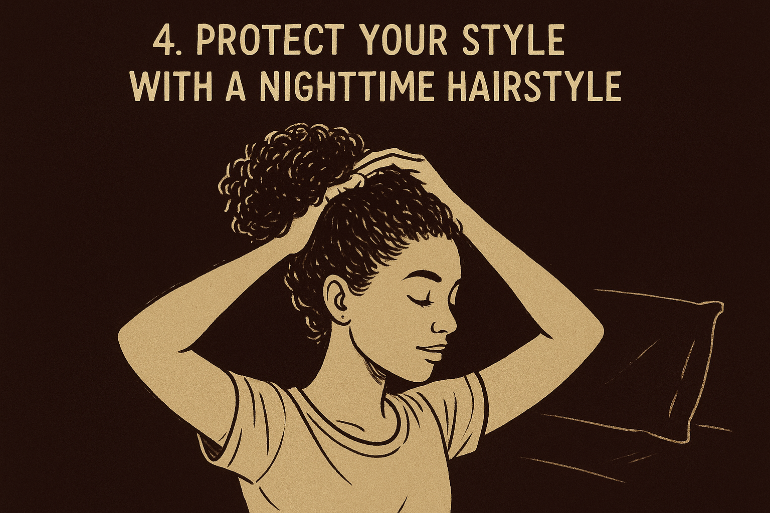 4. Protect your style with a nighttime hairstyle