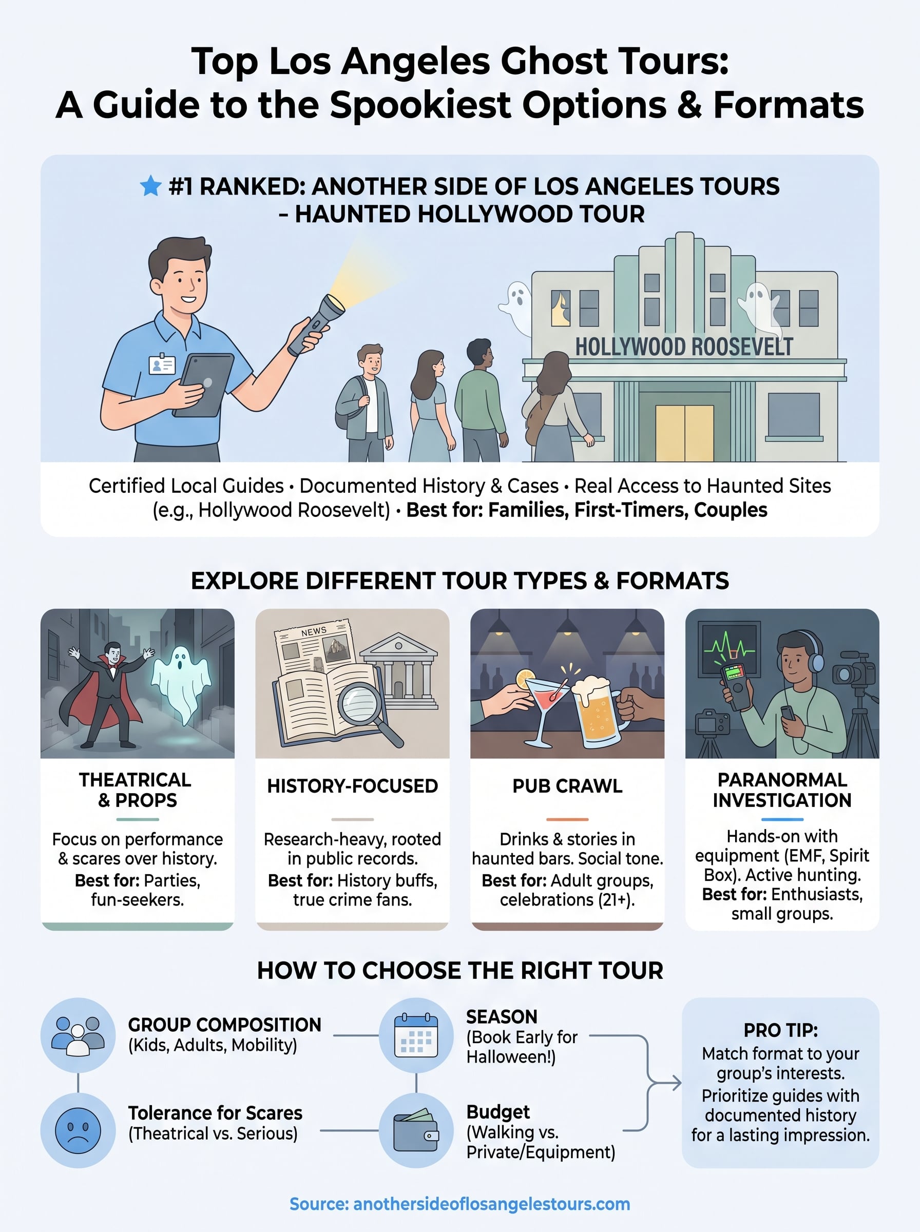 ghost tours los angeles infographic