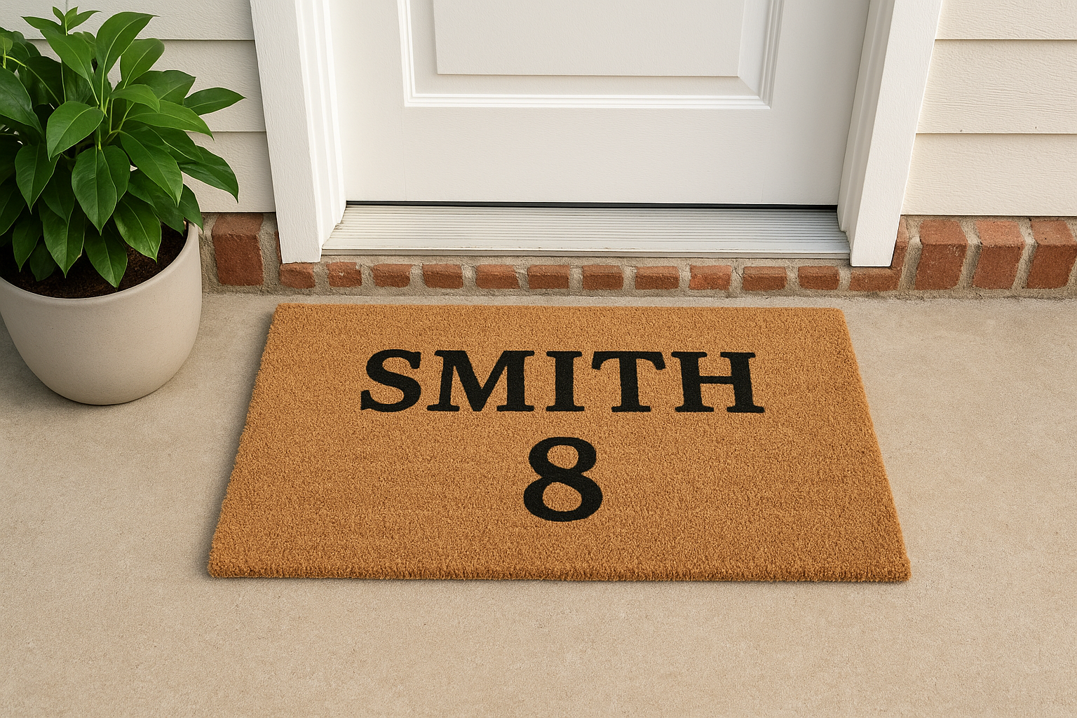 9. A personalised doormat with real character