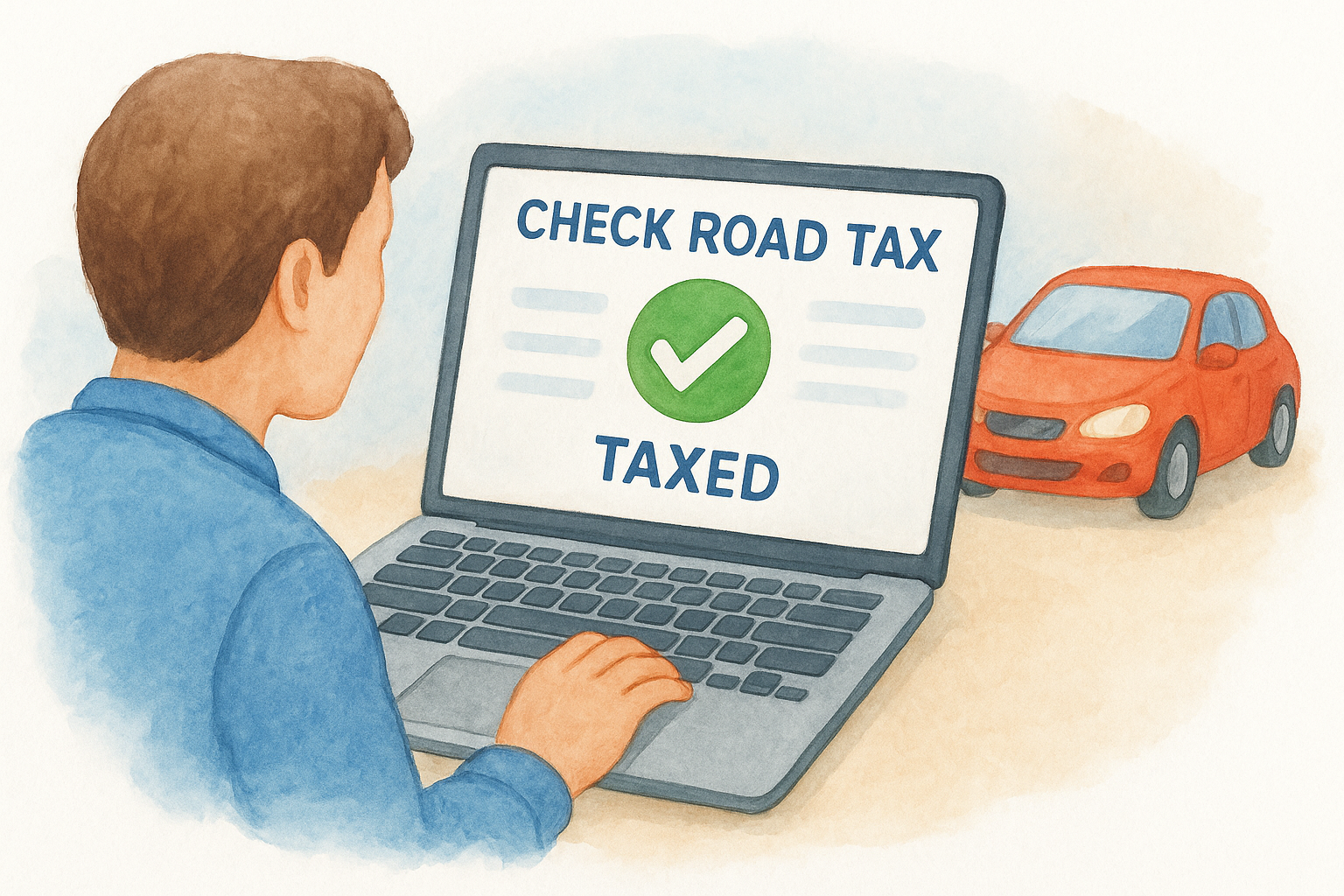 Step 2. Check your car's road tax status online