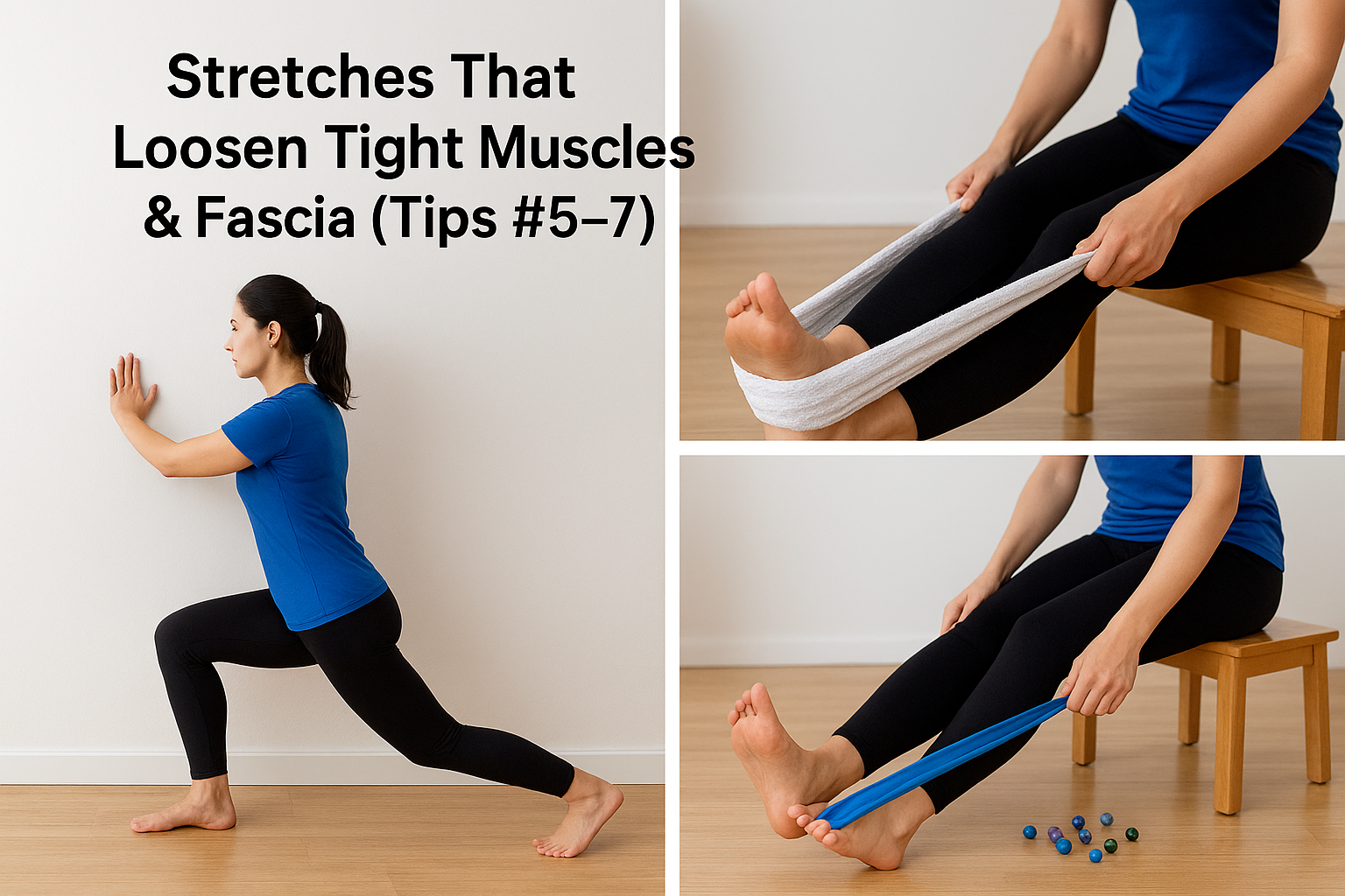 Stretches That Loosen Tight Muscles & Fascia (Tips #5–#7)