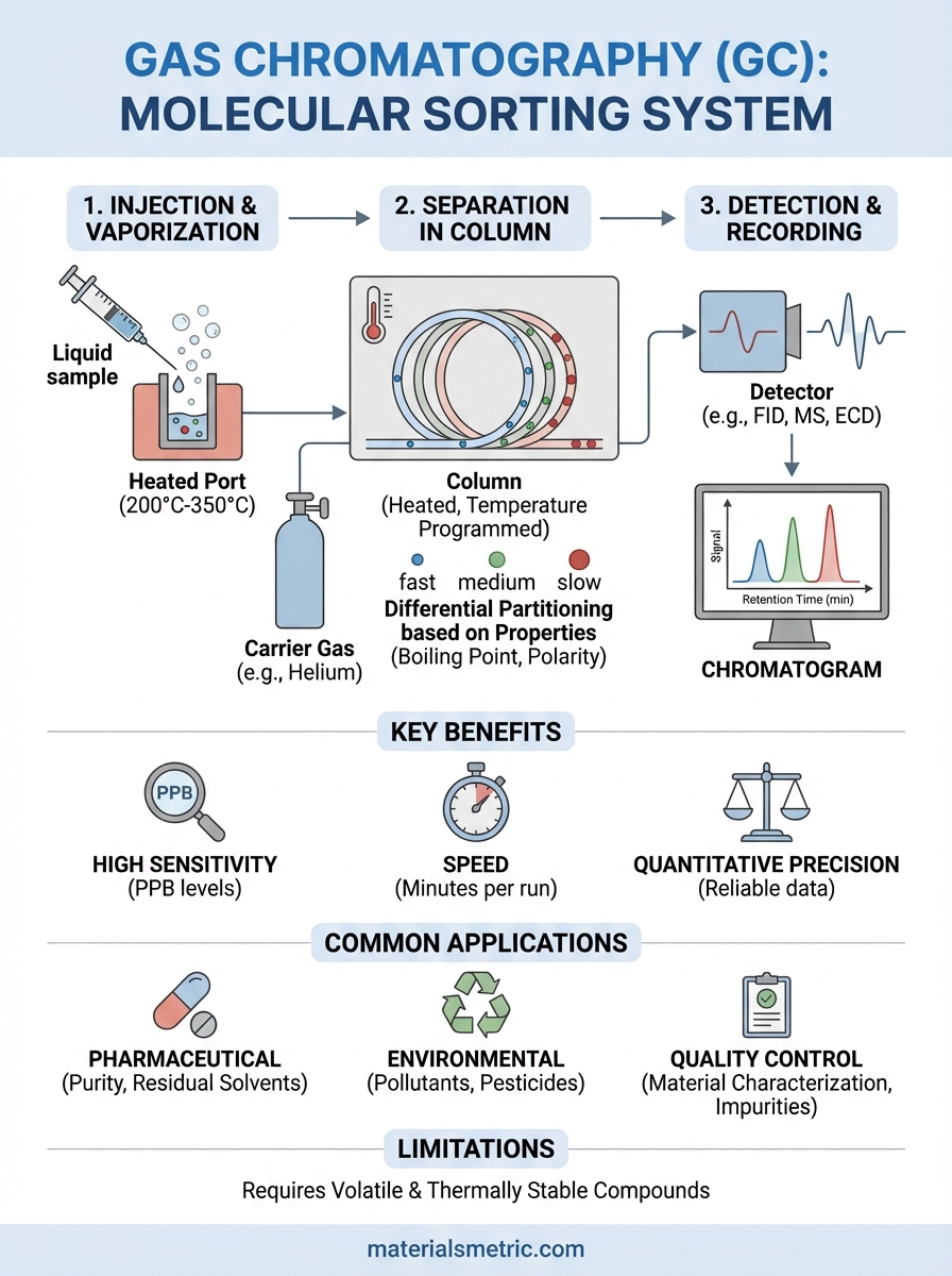 what is gas chromatography infographic