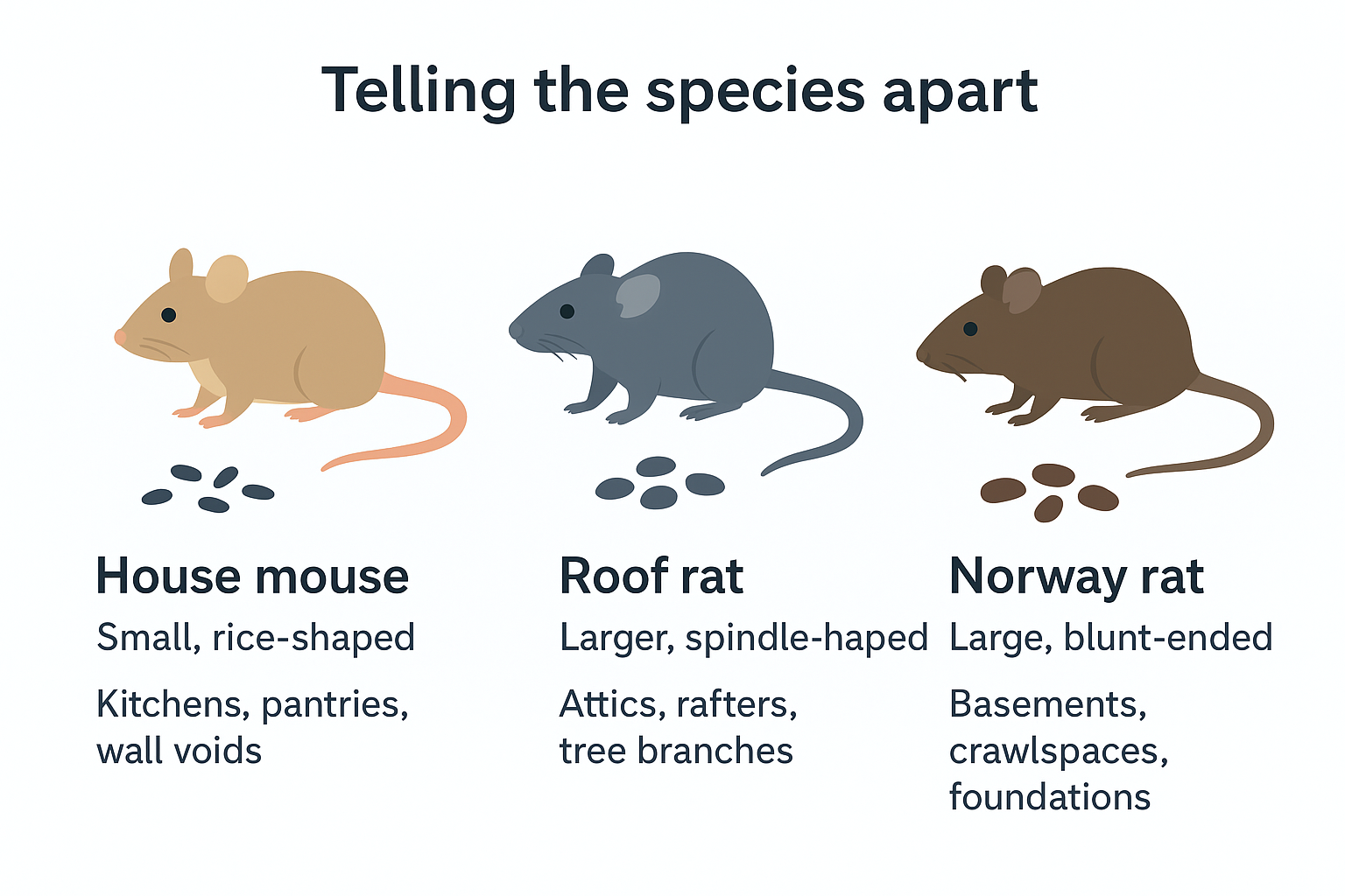 Telling the species apart
