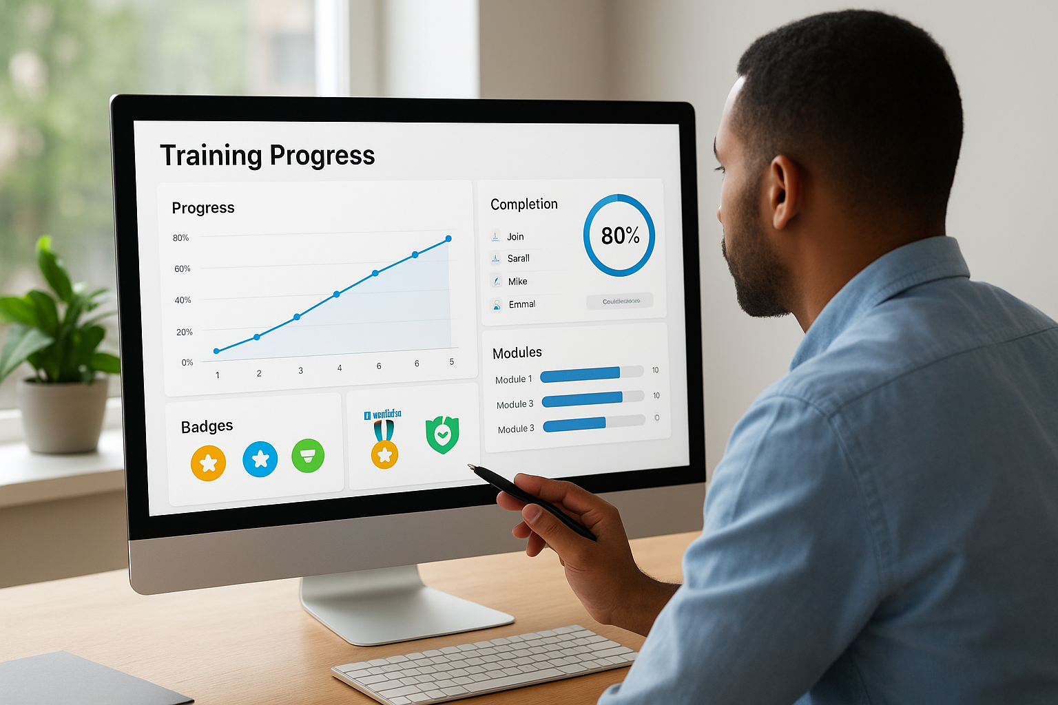 9. Track progress with real-time dashboards