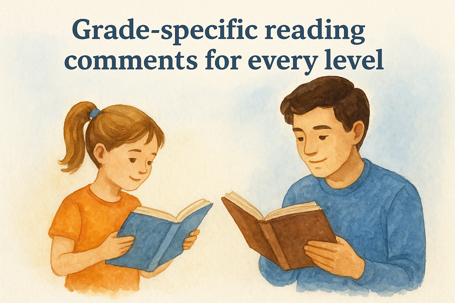 10. Grade-specific reading comments for every level