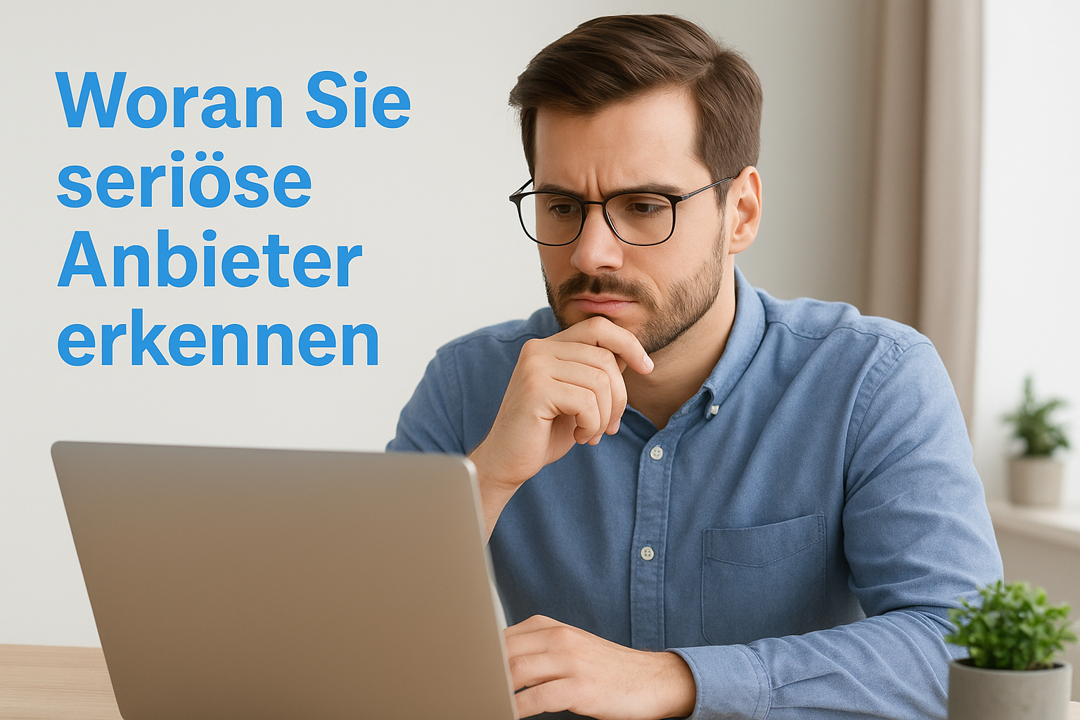 Woran Sie seriöse Anbieter erkennen