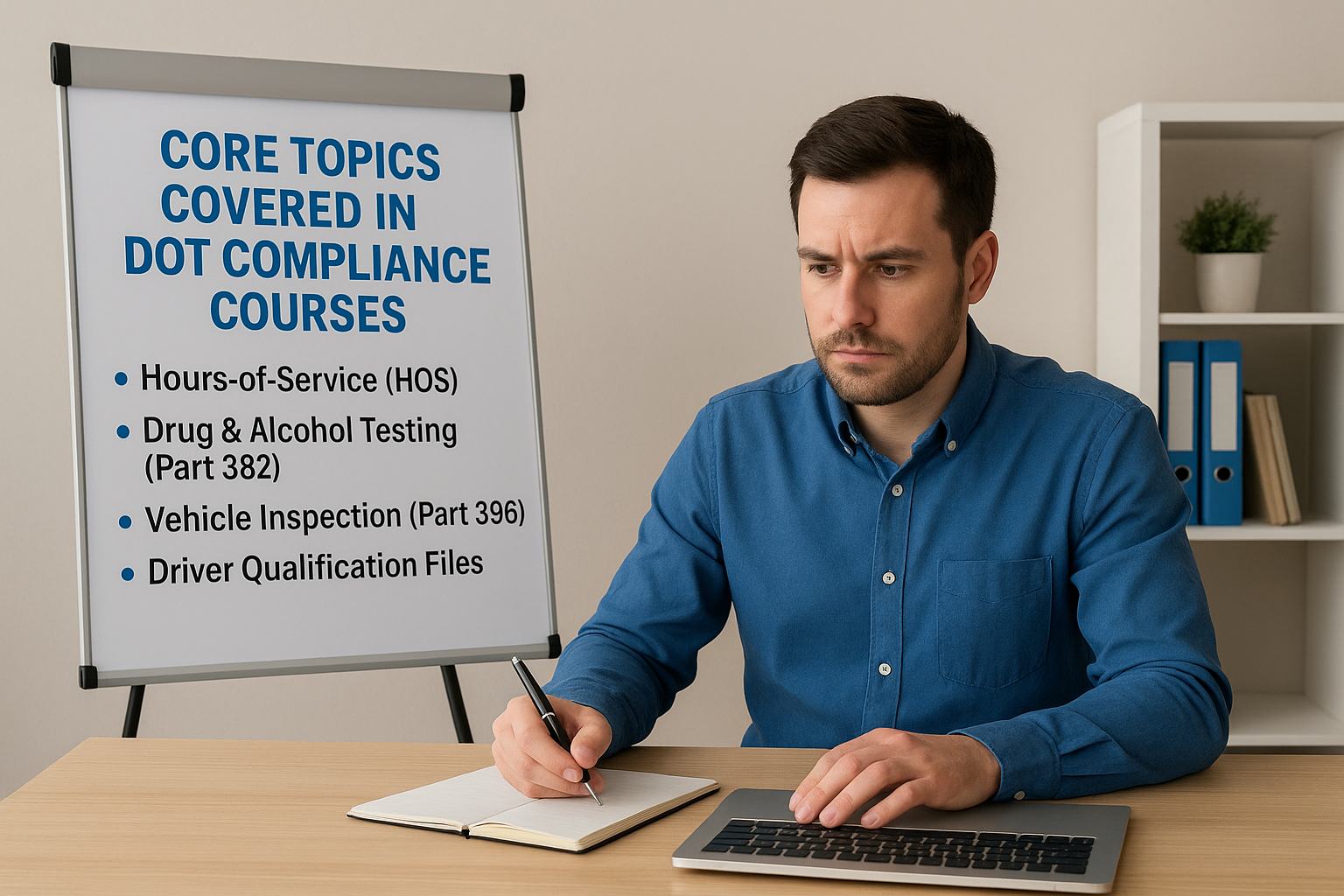 Core topics covered in DOT compliance courses