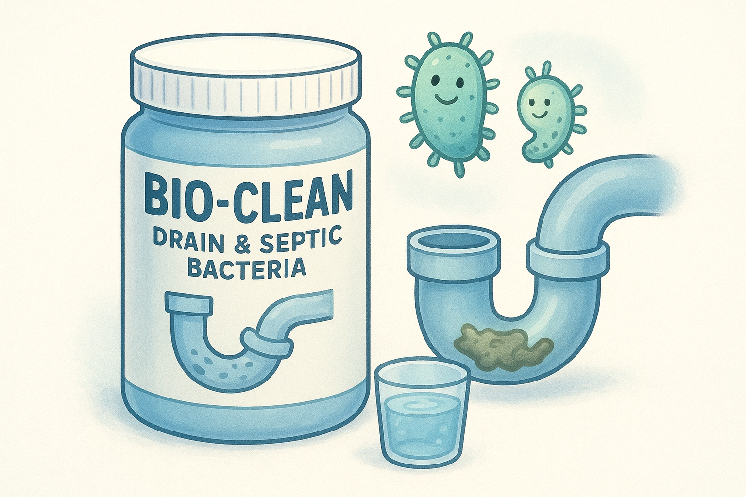 1. Bio-Clean drain and septic bacteria