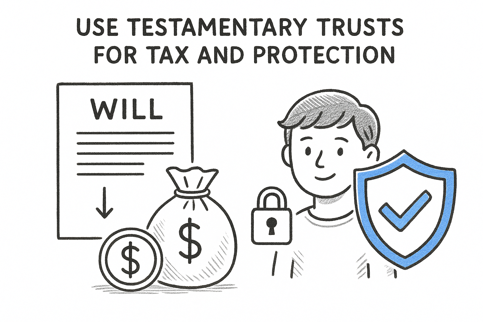 Use testamentary trusts for tax and protection