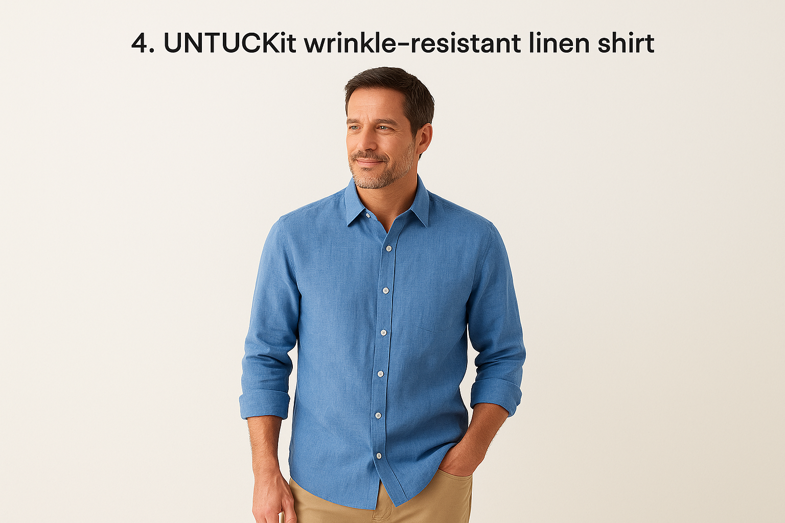 4. UNTUCKit wrinkle-resistant linen shirt