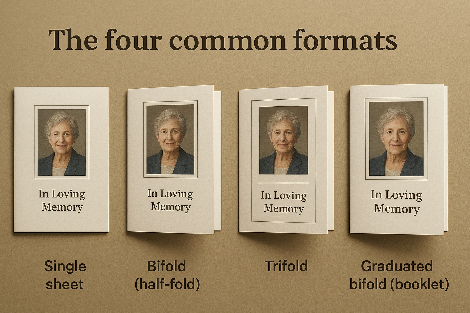 The four common formats