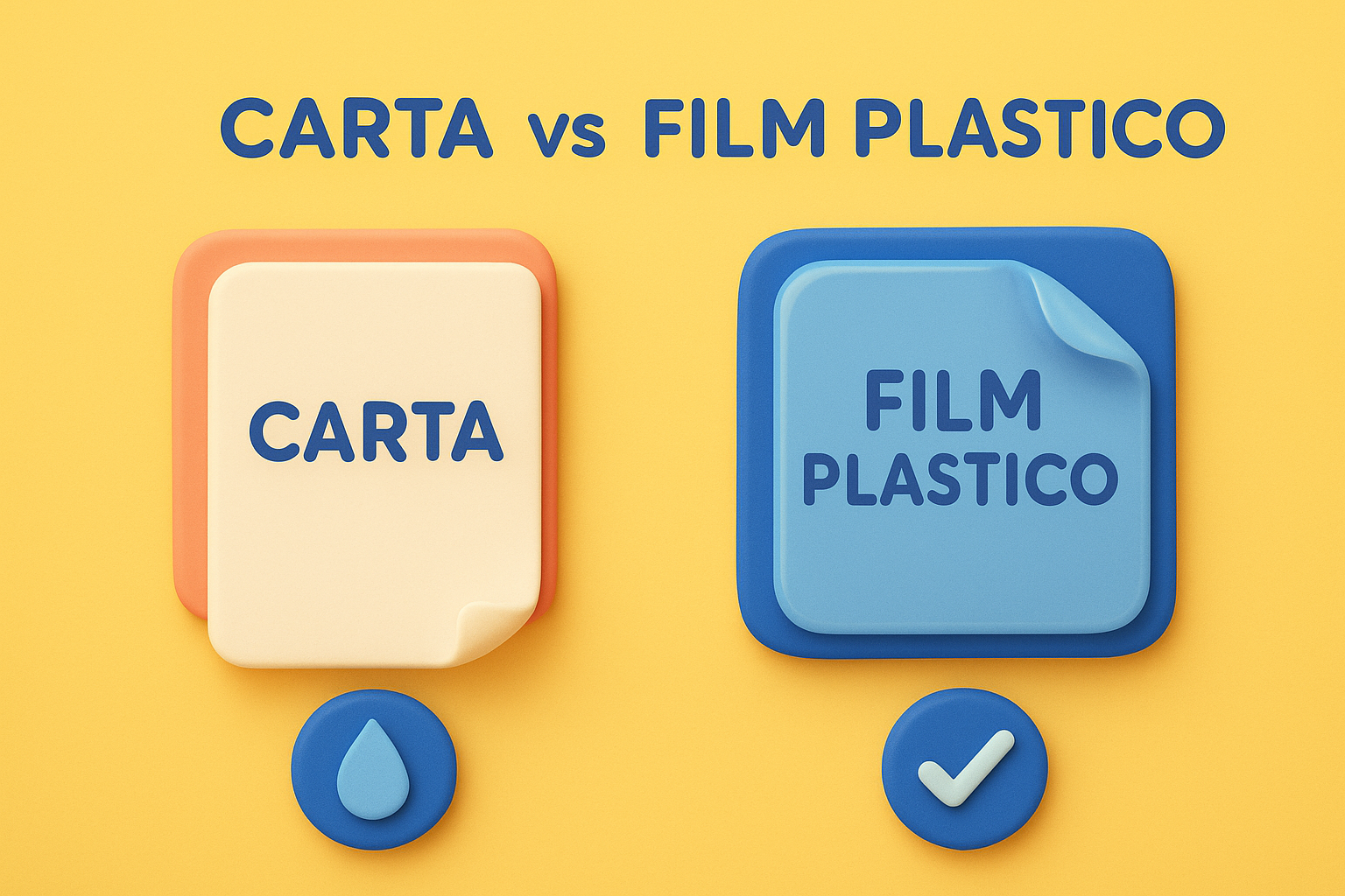 Carta vs film plastico