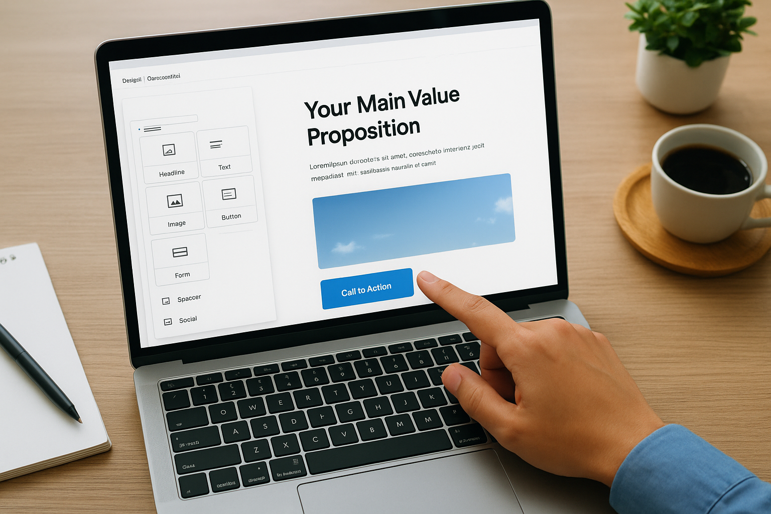 Add your content blocks