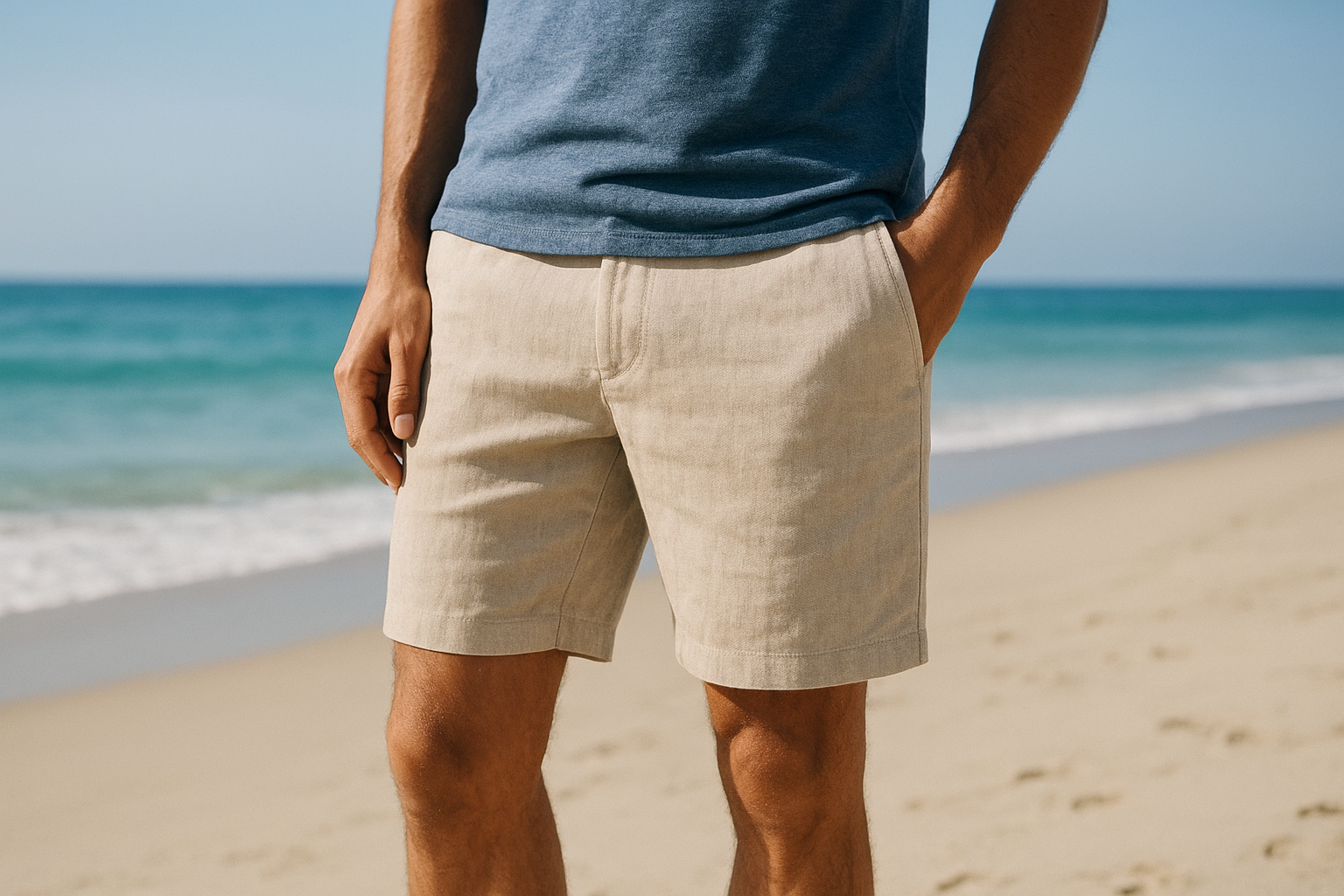 1. Faherty essential linen shorts
