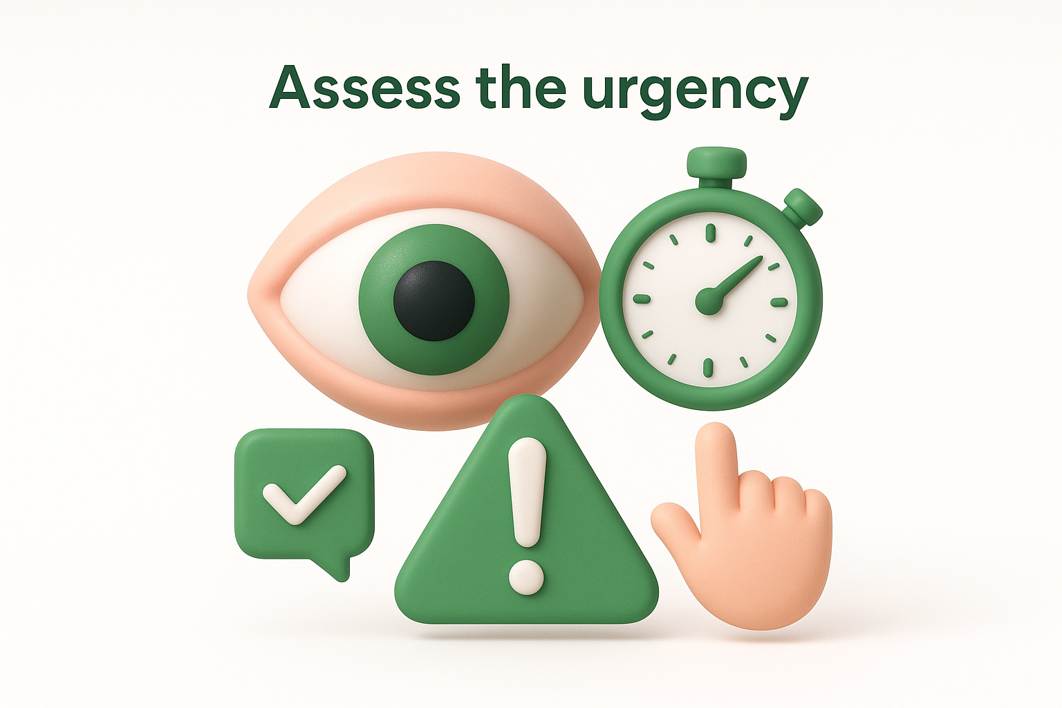 Assess the urgency