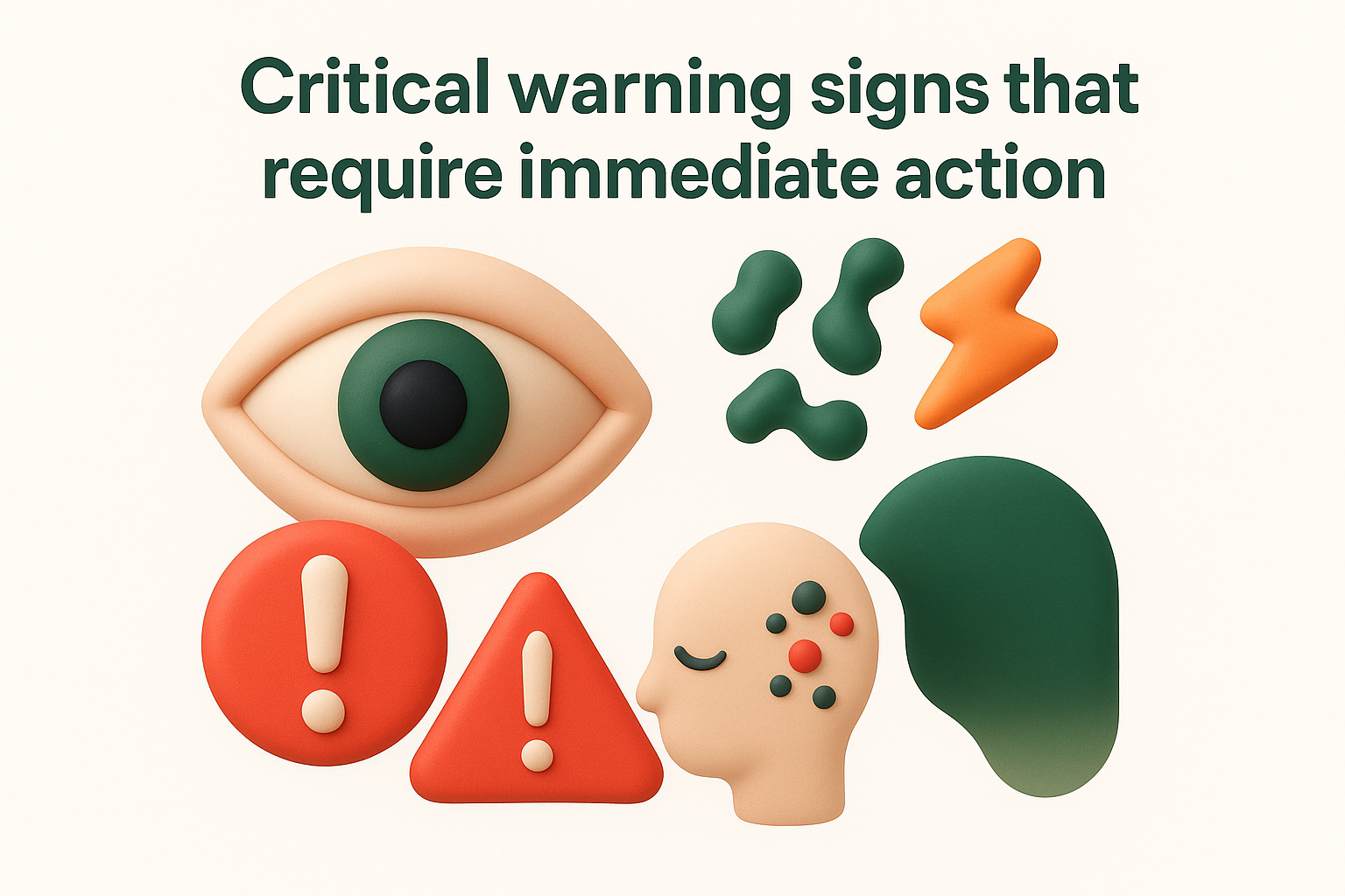 Critical warning signs that require immediate action