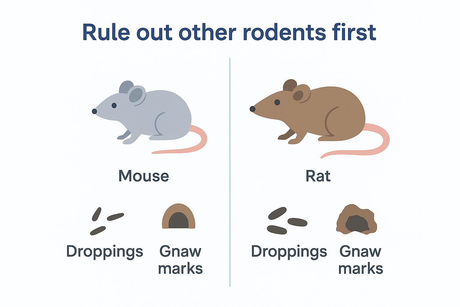 Rule out other rodents first