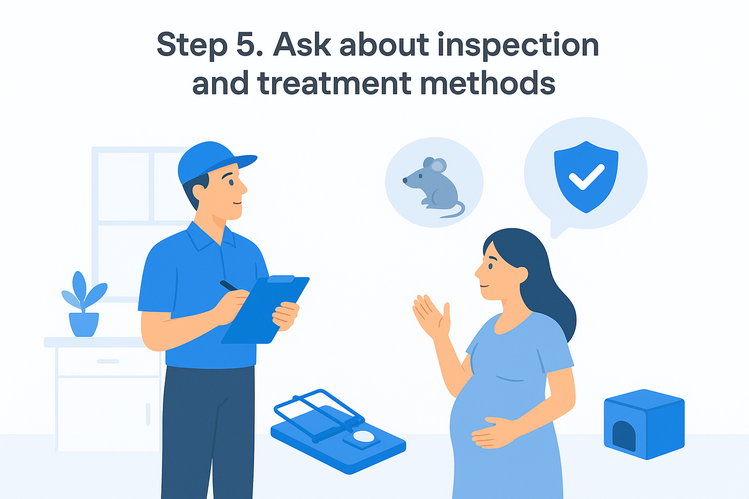 Step 5. Ask about inspection and treatment methods