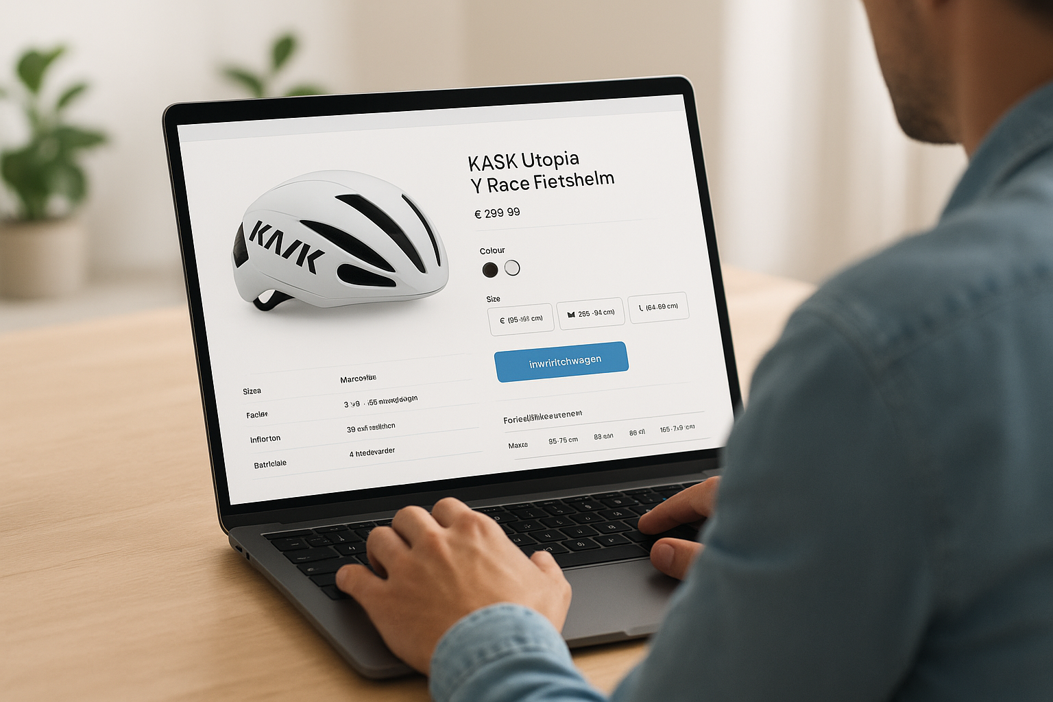 Keuze uit modellen, maten en kleuren