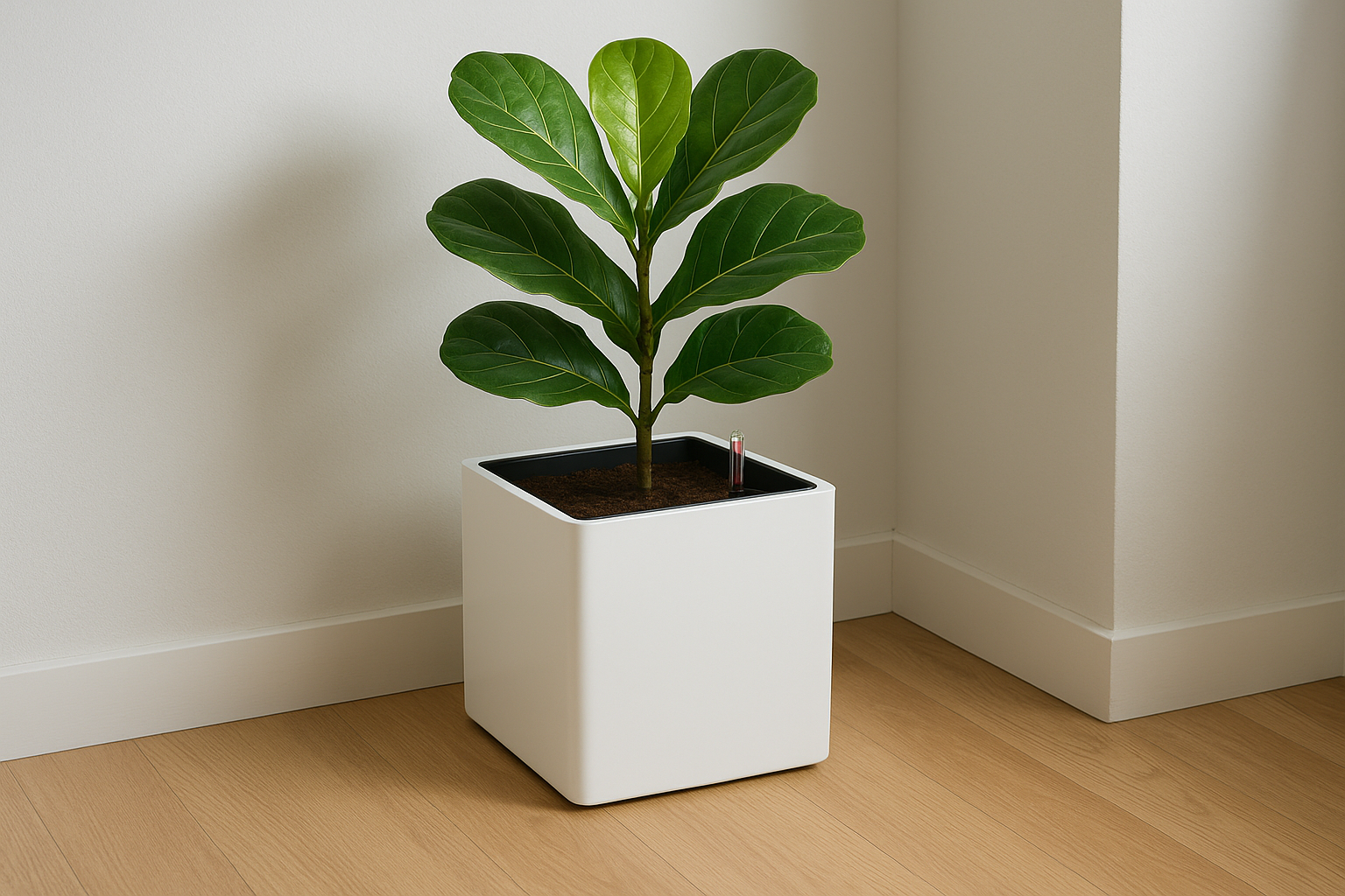 3. Lechuza Cube self-watering planter