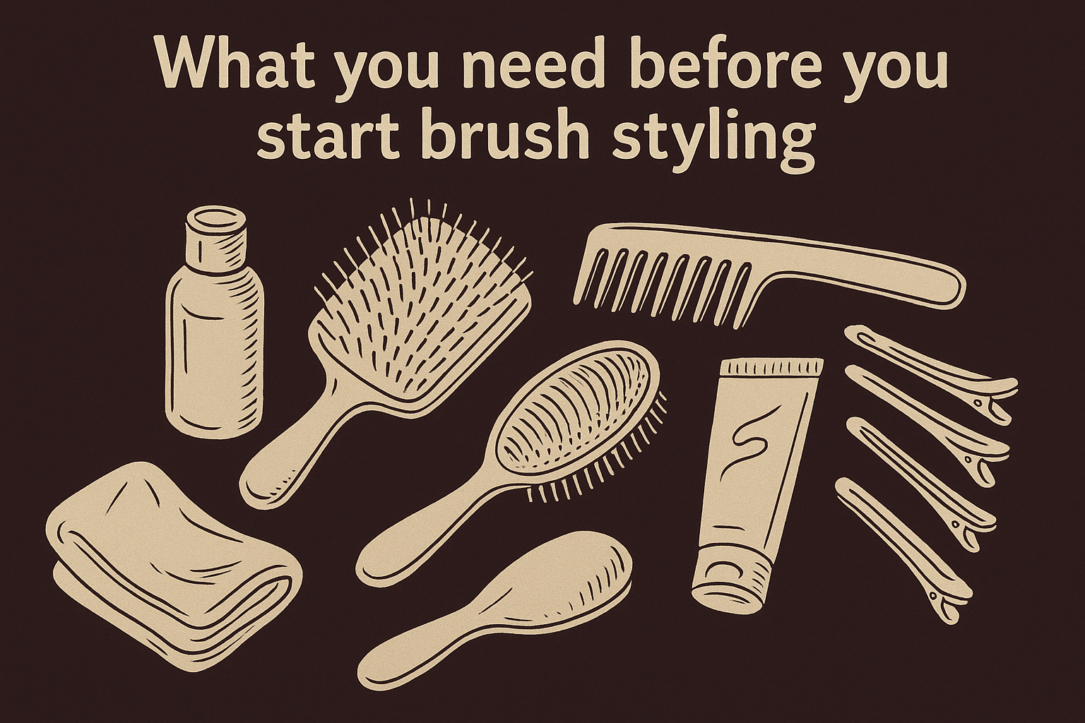 What you need before you start brush styling
