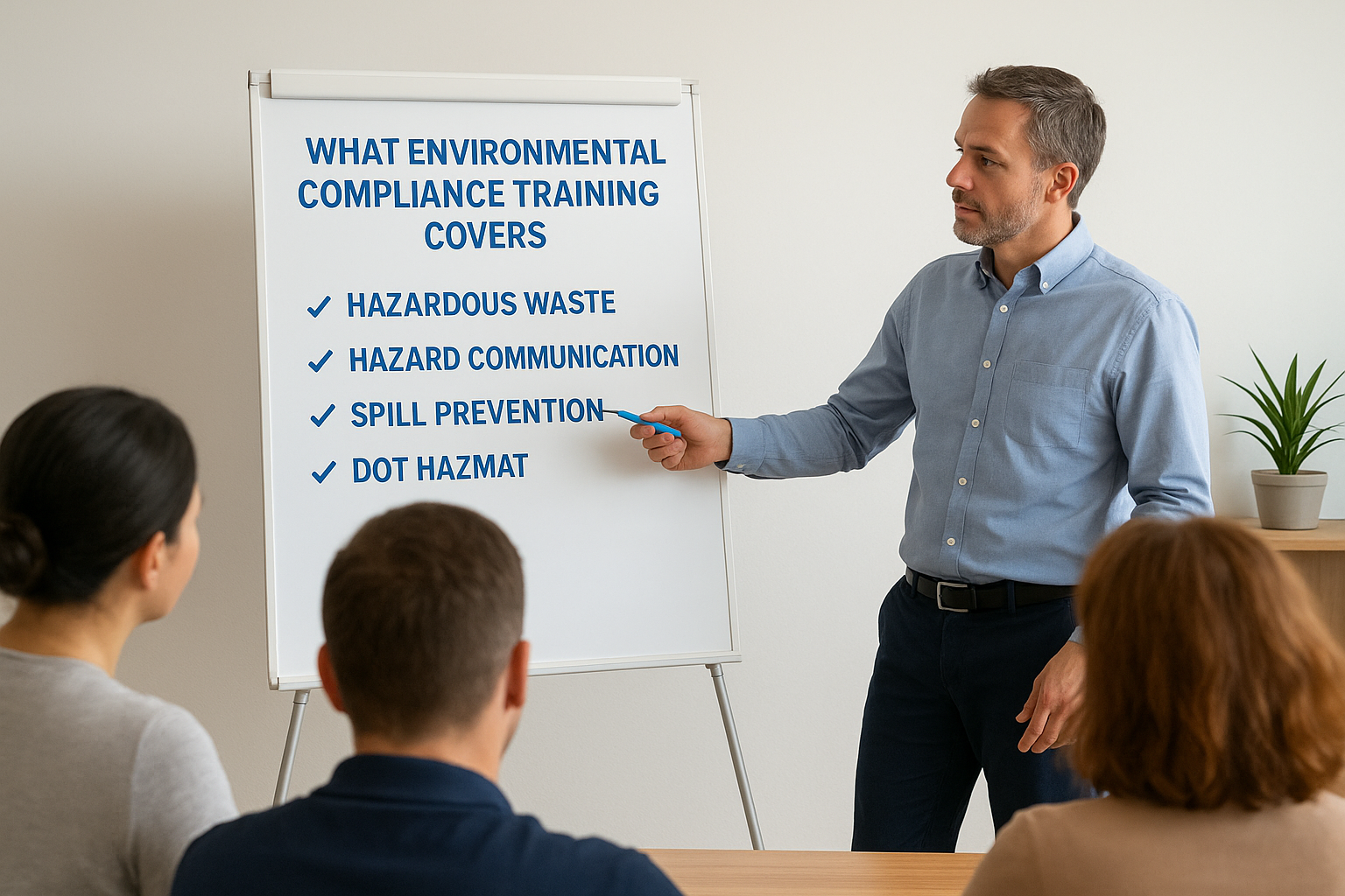What environmental compliance training covers