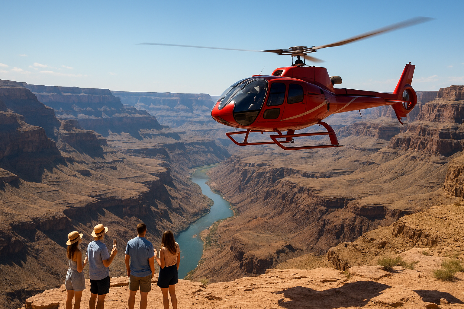 3. Helicopter tour to the West Rim