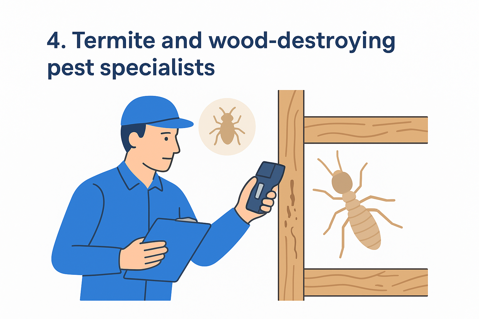 4. Termite and wood-destroying pest specialists