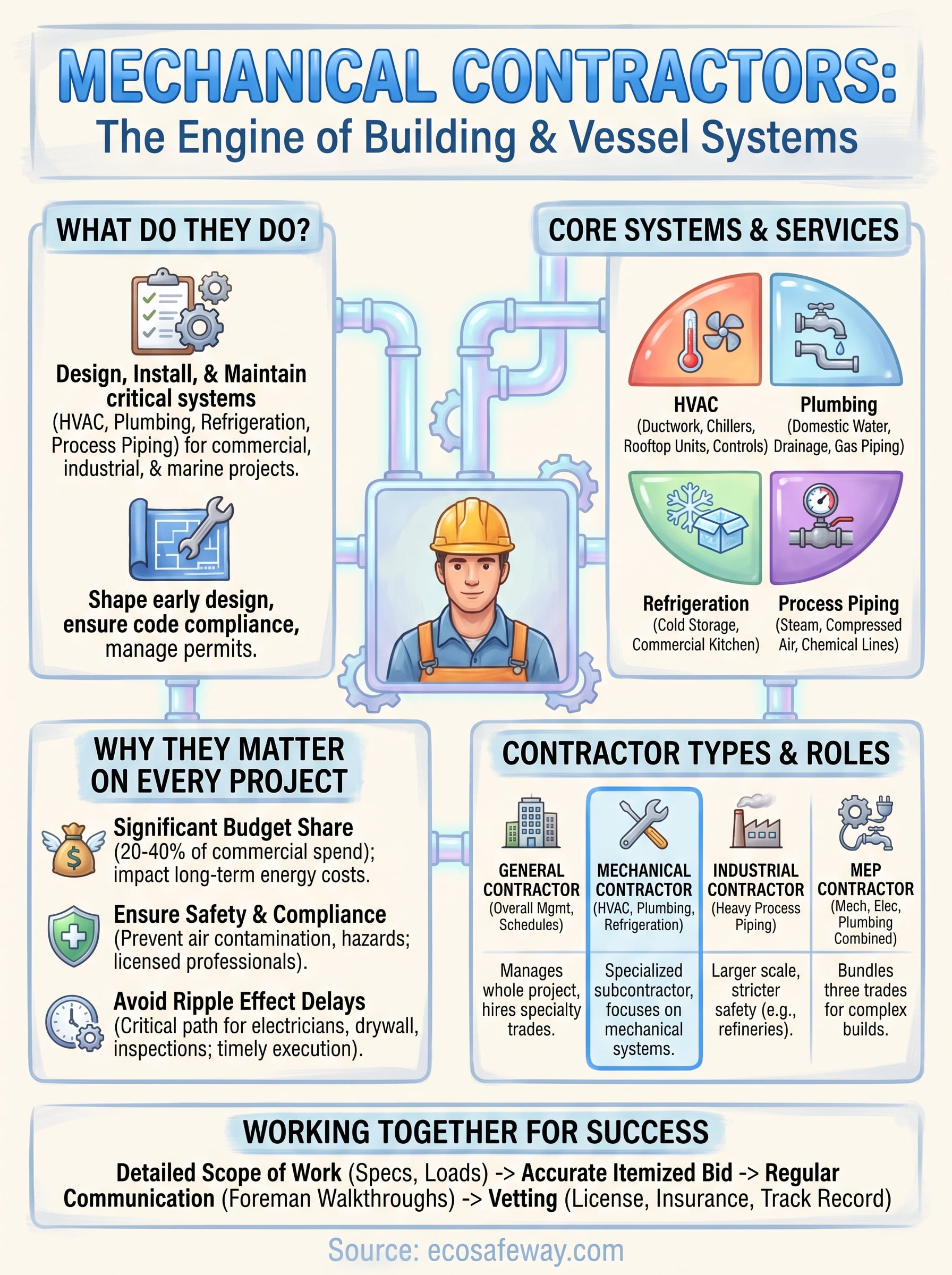 mechanical contractors infographic