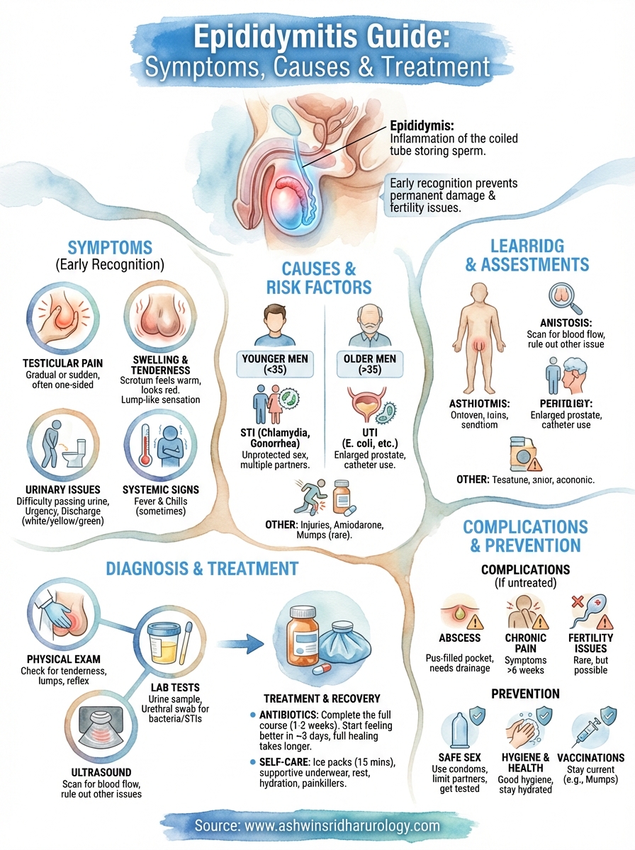 what is epididymitis infographic