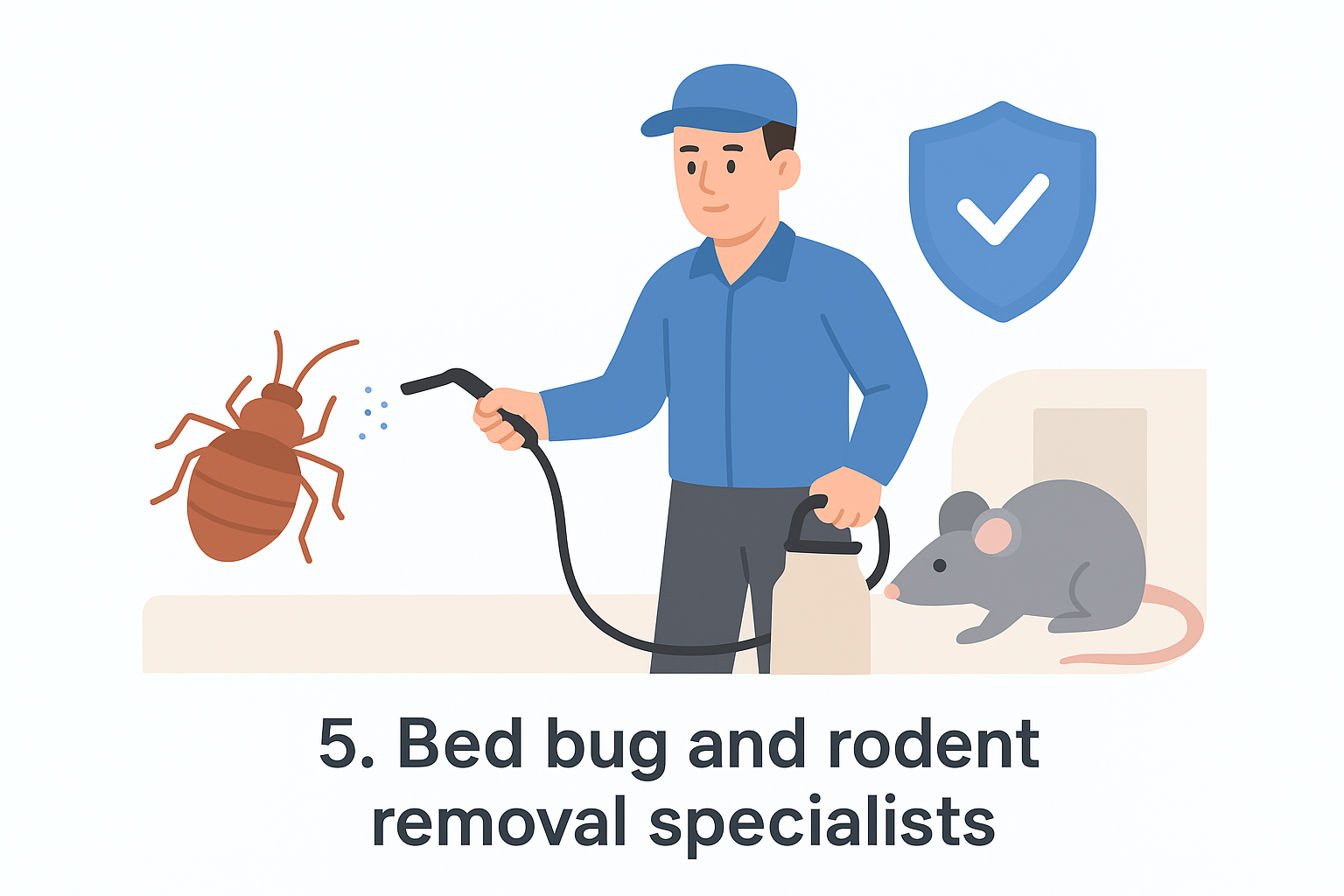 5. Bed bug and rodent removal specialists