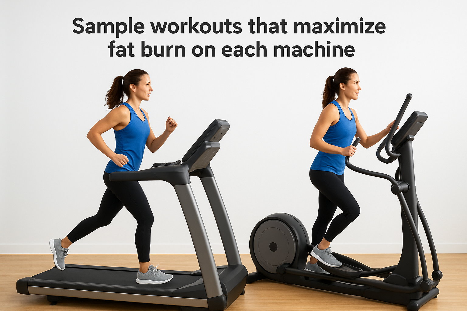Sample workouts that maximize fat burn on each machine