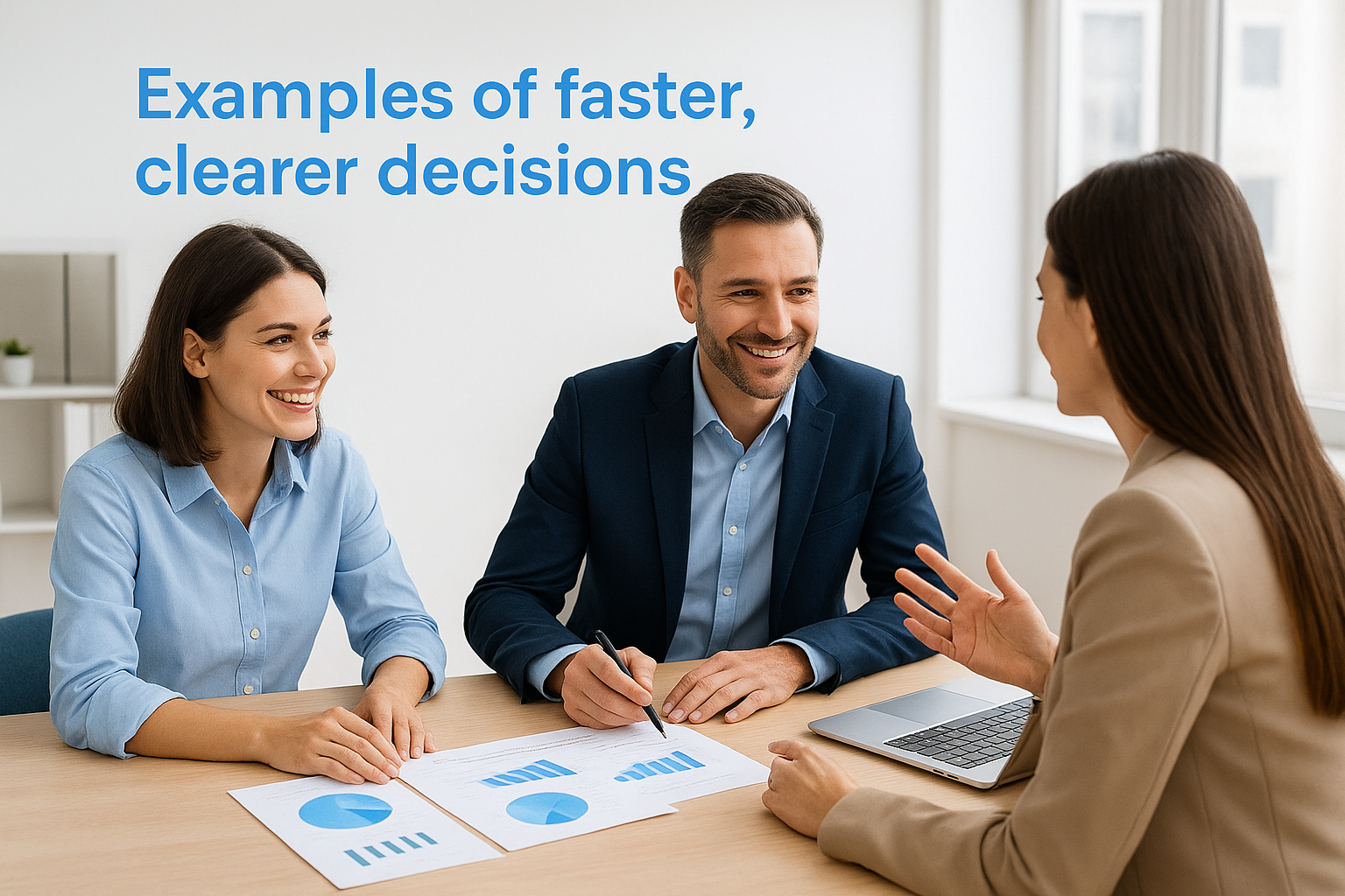 Examples of faster, clearer decisions