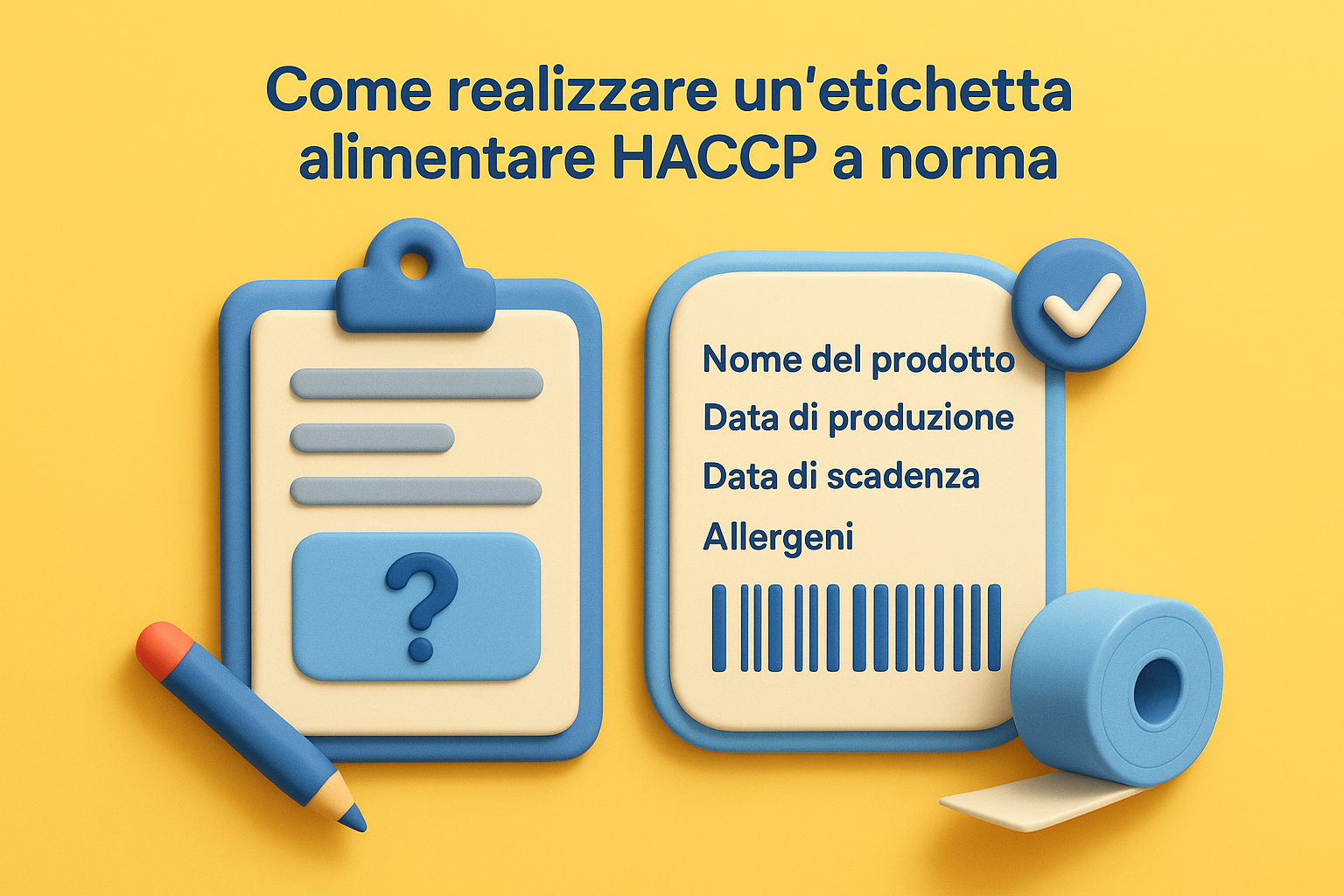 Come realizzare un'etichetta alimentare HACCP a norma