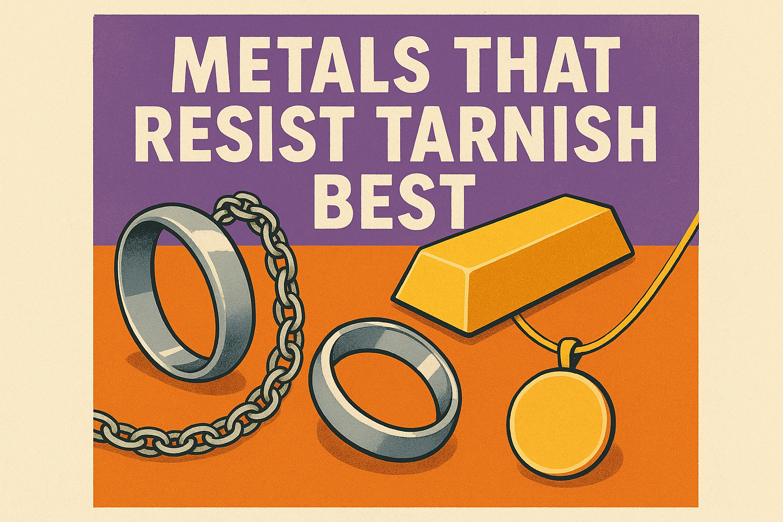 Metals that resist tarnish best
