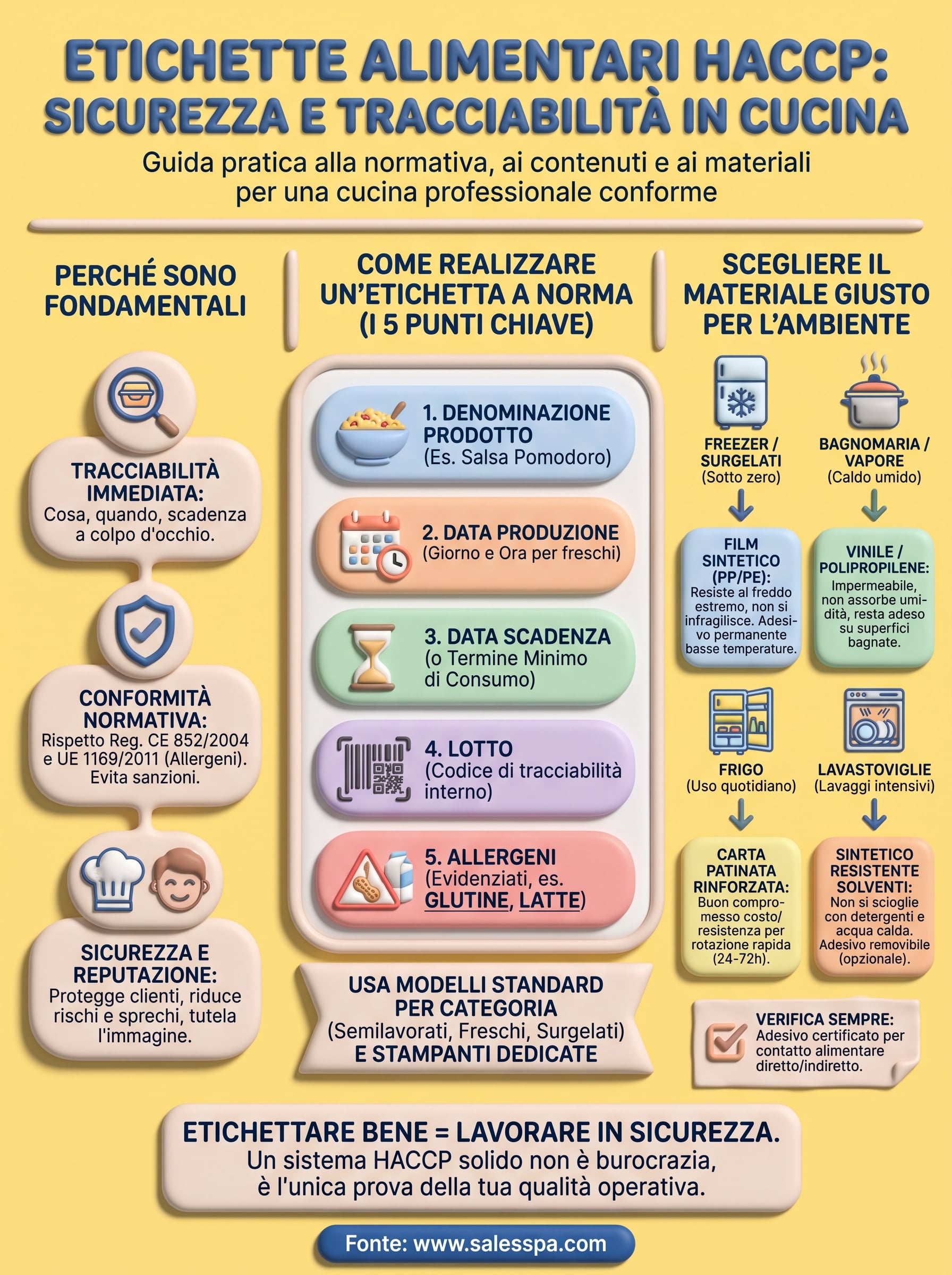 etichette alimentari haccp infographic