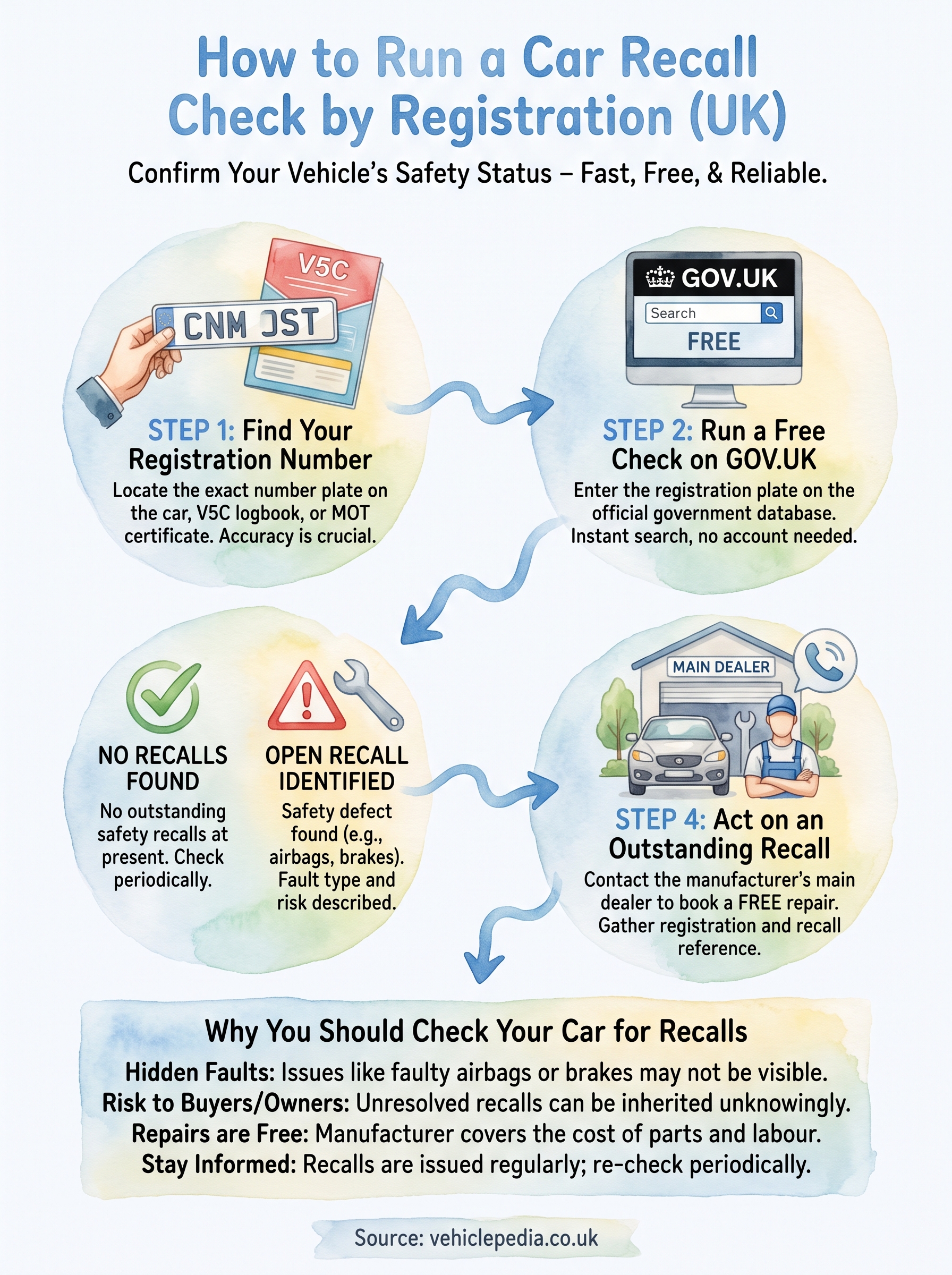 car recall check by registration infographic