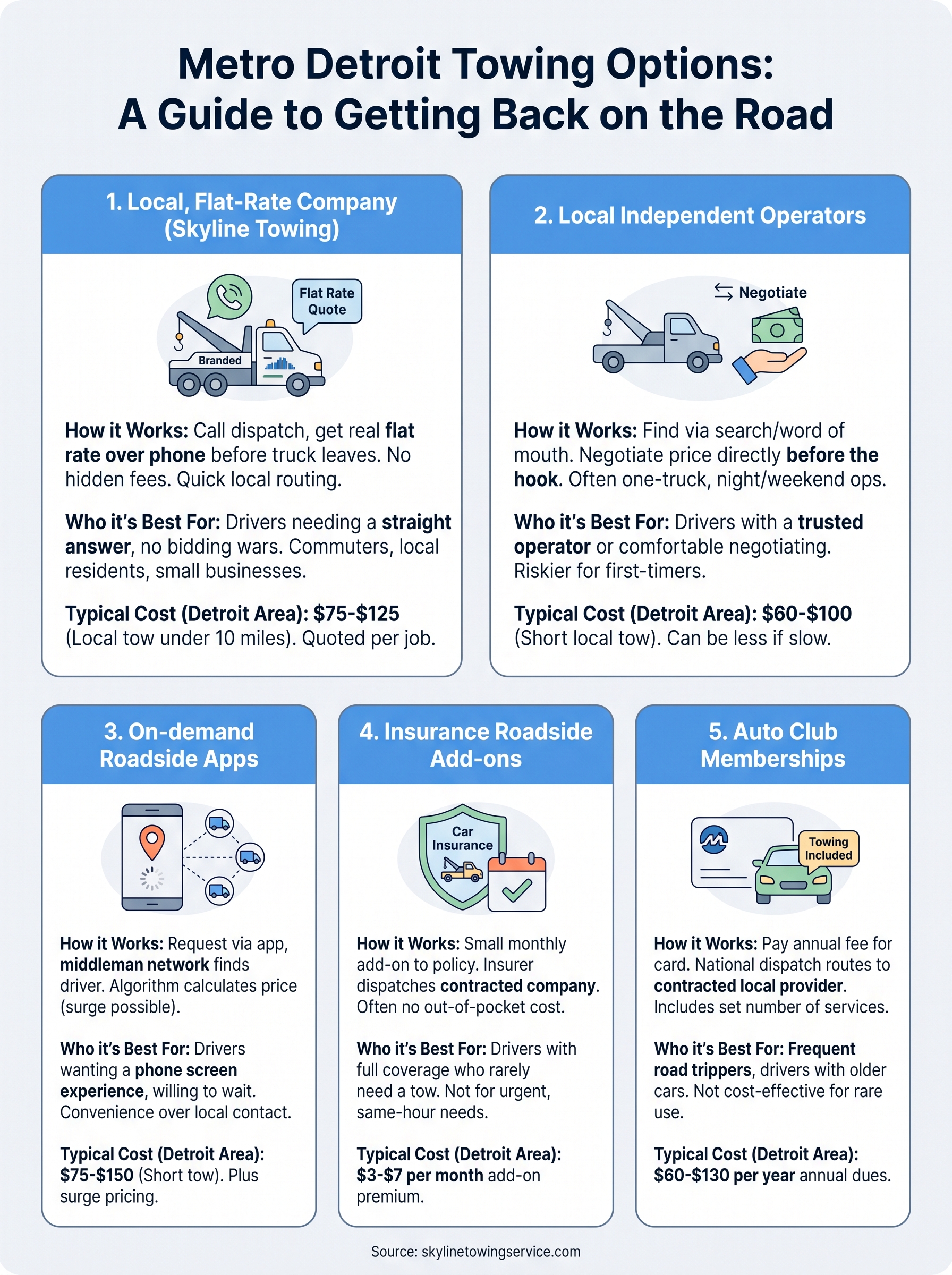 Affordable Towing Service near Me: Detroit's Low-Cost Options affordable towing service near me infographic
