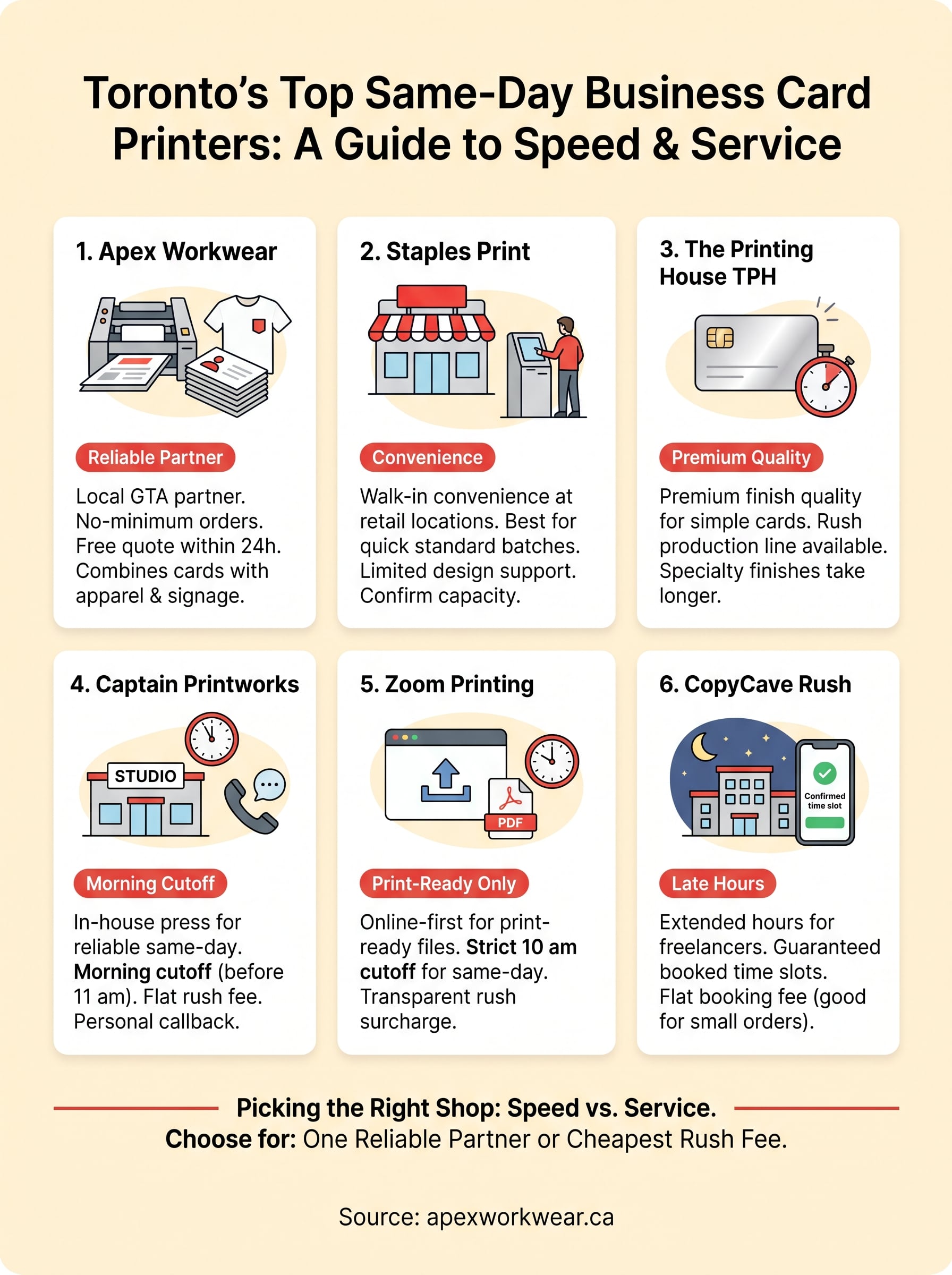 same day business cards toronto infographic