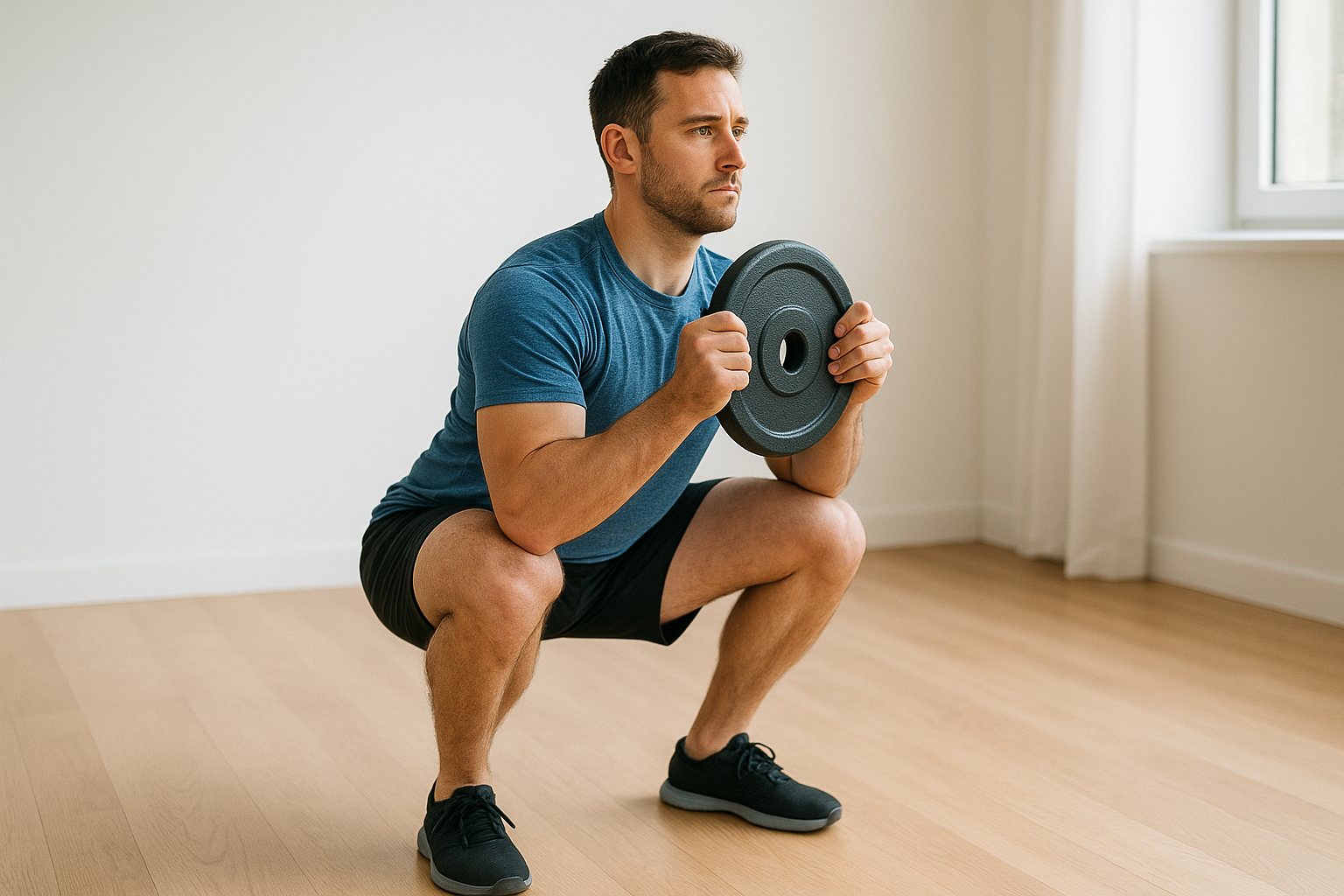 9. Counterbalanced deep squat ankle prying
