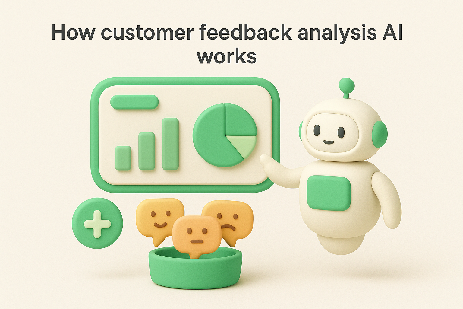 How customer feedback analysis AI works