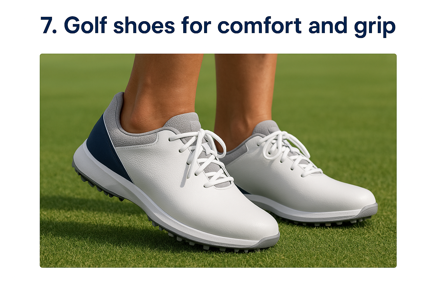 7. Golf shoes for comfort and grip