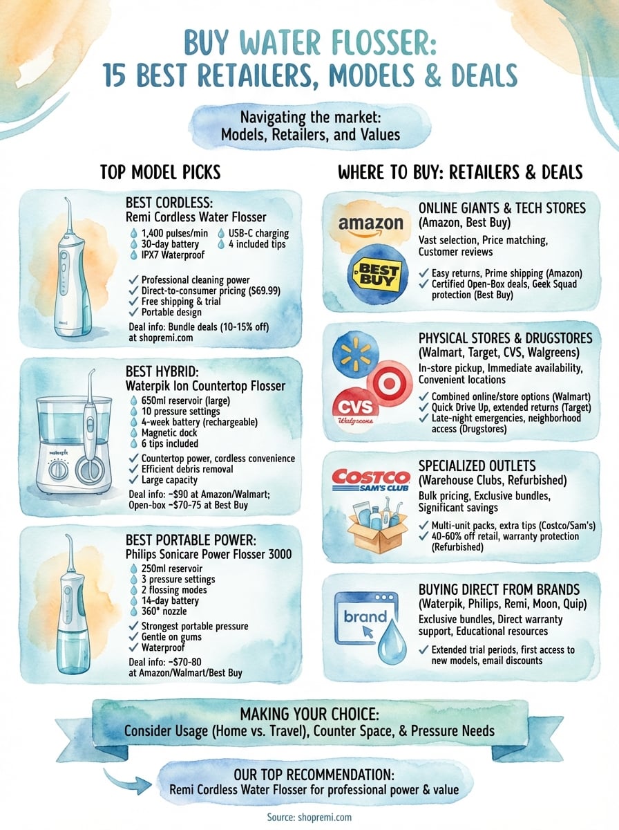 buy water flosser infographic