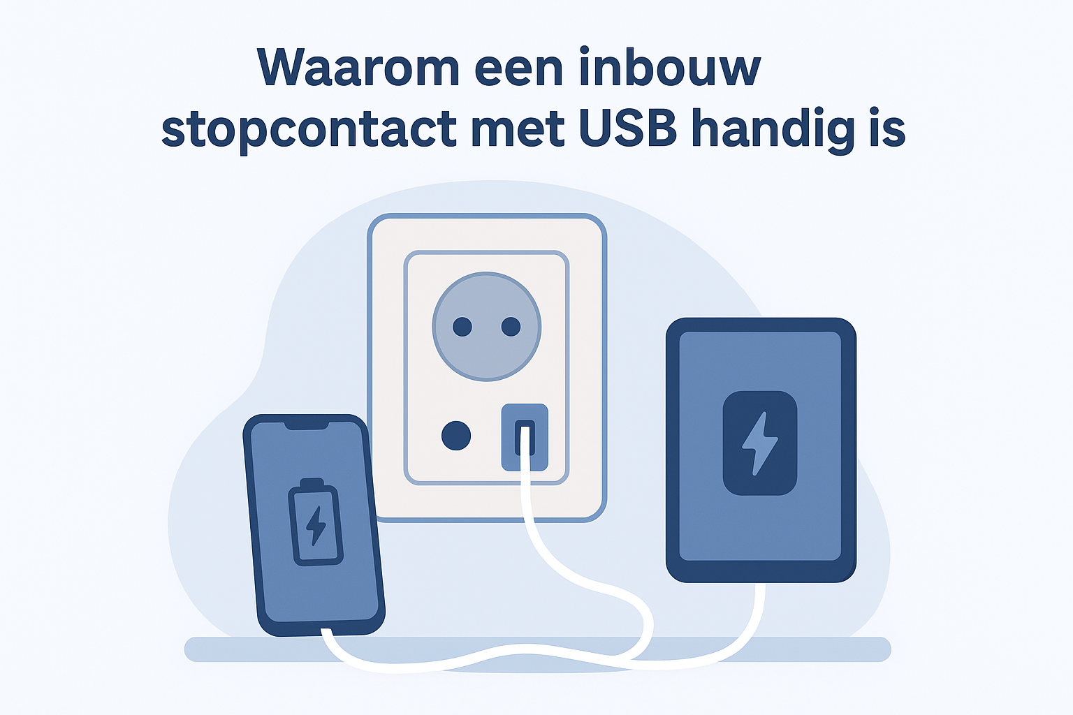 Waarom een inbouw stopcontact met USB handig is